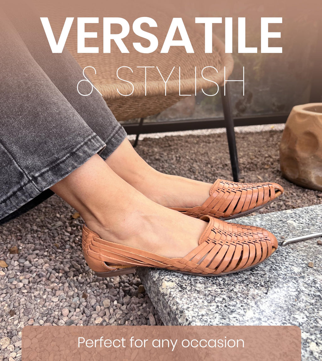 Macarena Collection Womens Shoes Leather Sandals for Women | Huarache Handmade Mexican Sandals | Comfortable & Stylish Womens Sandals 2167