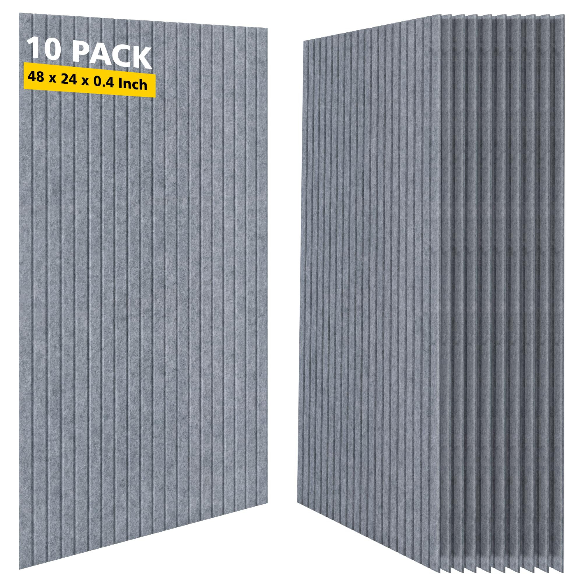 Art Acoustic Panels for Wall,5 Pack Sound Absorbing Panels,47.2” x 23.6” Soundproof Wall Panels,High-Density Acoustic Wall Panels,Decorative Sound Panels with Wood-Look