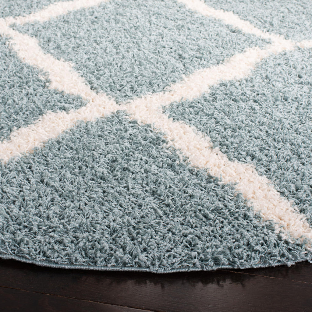 SAFAVIEH Dallas Shag Collection Accent Rug - 2'3" x 4', Beige & Ivory, Trellis Design, Non-Shedding & Easy Care, 1.5-inch Thick Ideal for High Traffic Areas in Entryway, Living Room, Bedroom (SGD257D)