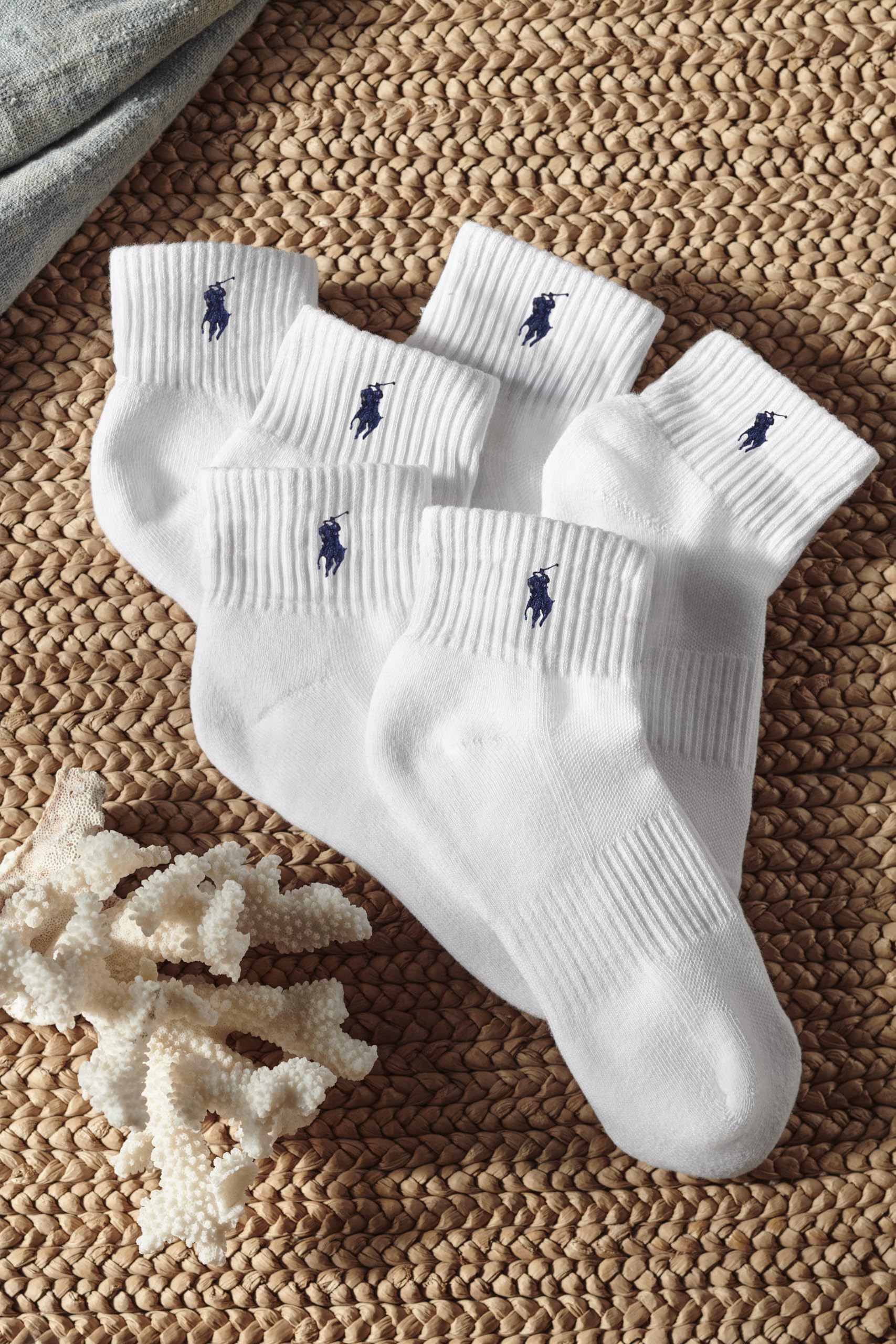 POLO RALPH LAUREN Men's Performance Cotton Quarter Socks