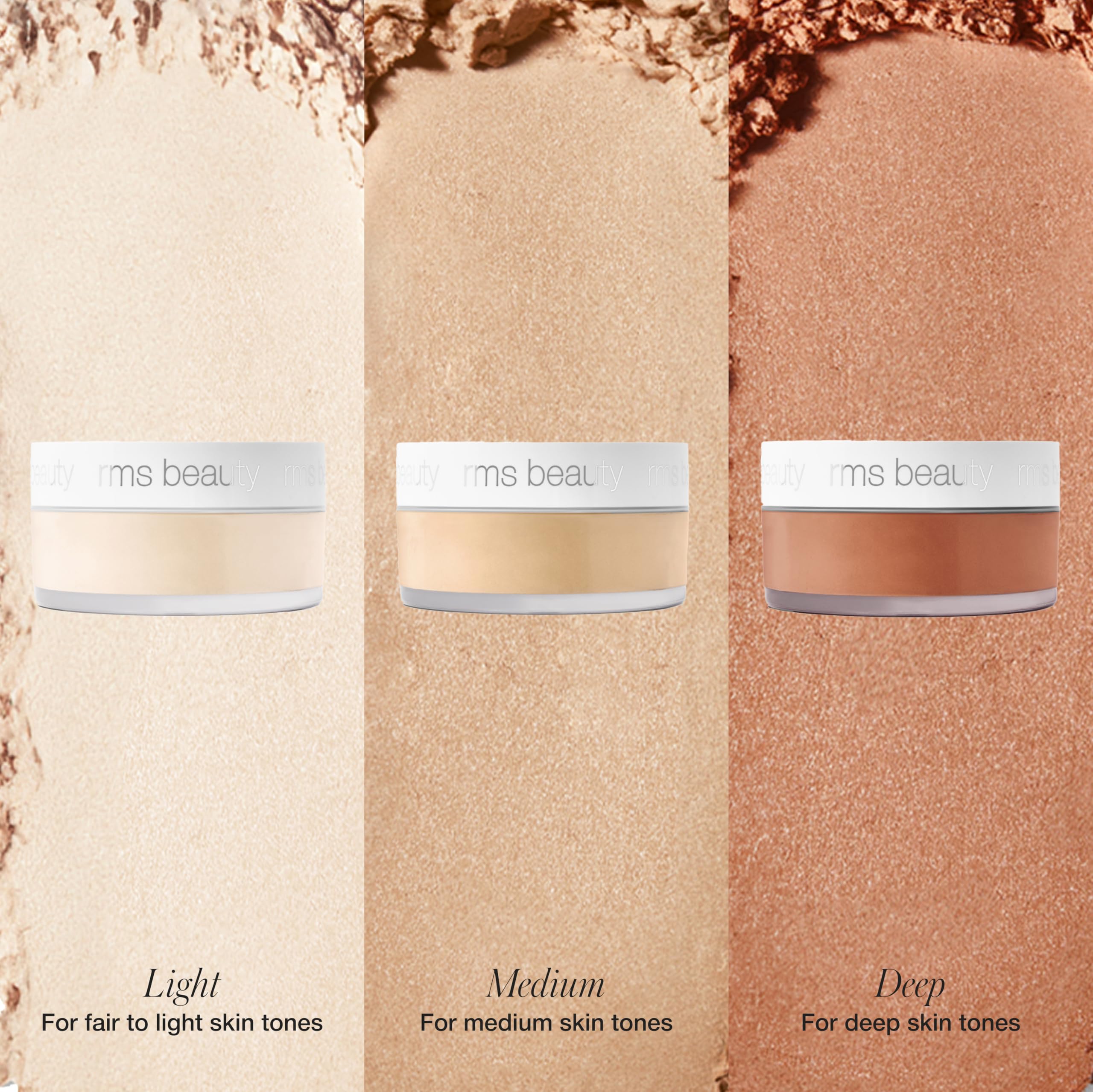 RMS Beauty Hydra Setting Powder - Translucent Loose Face Powder for Oily & Mature Skin - Hydrating Matte Finish Oil Control - 0.21 oz