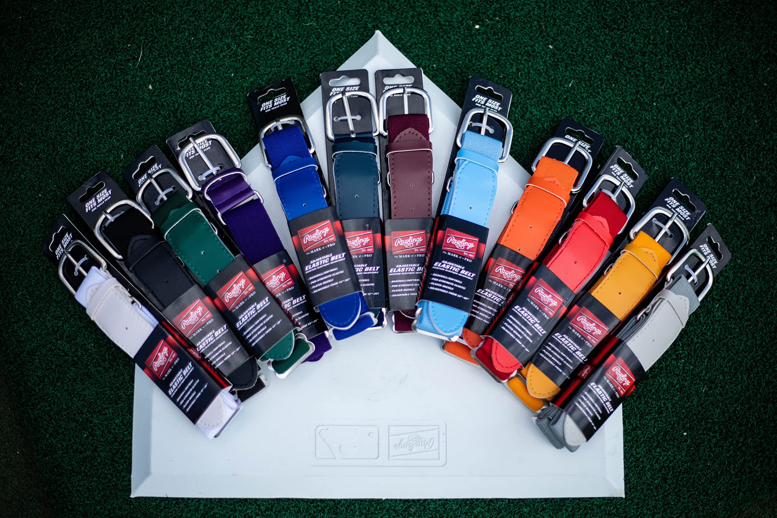 Rawlings | Elastic Game Day Belt | Baseball/Softball | Adult/Youth | Multiple Colors