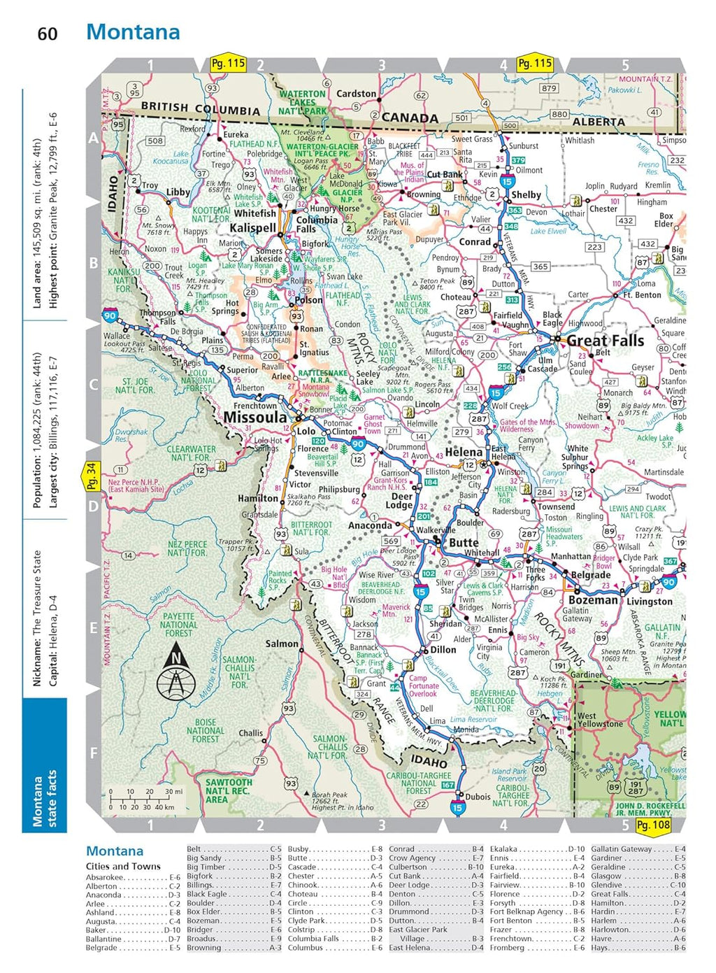 Rand McNally Road Atlas 2025: United States, Canada, Mexico Easy to Read Large Print Maps