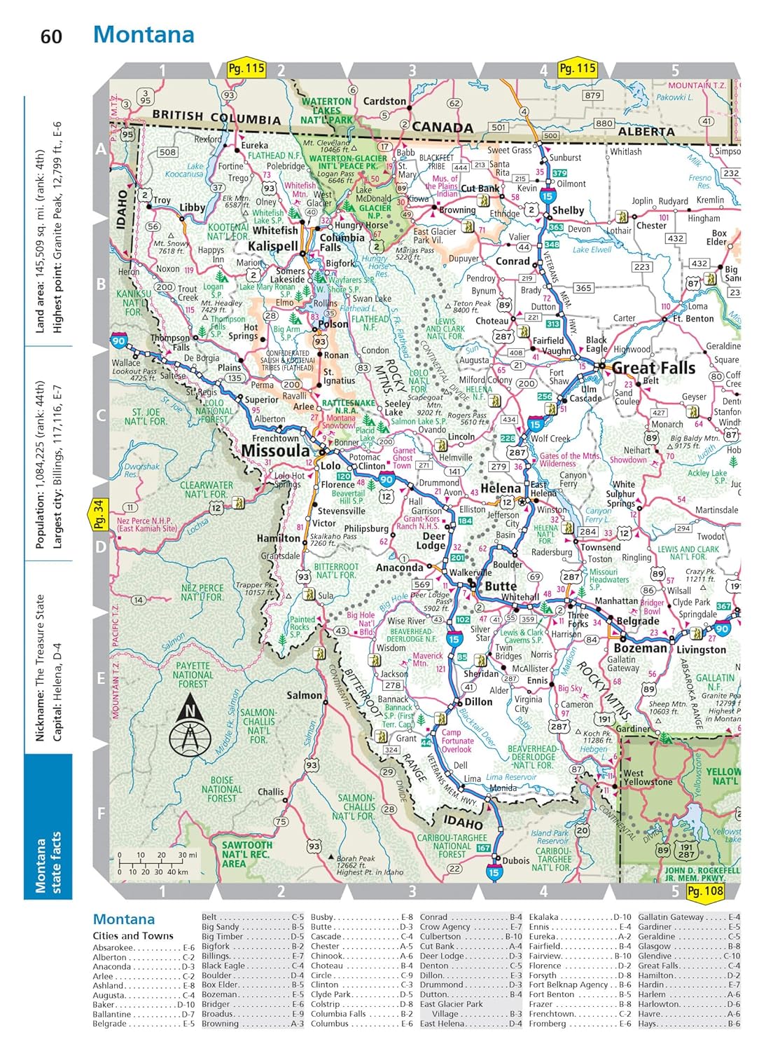 Rand McNally Road Atlas 2025: United States, Canada, Mexico Easy to Read Large Print Maps