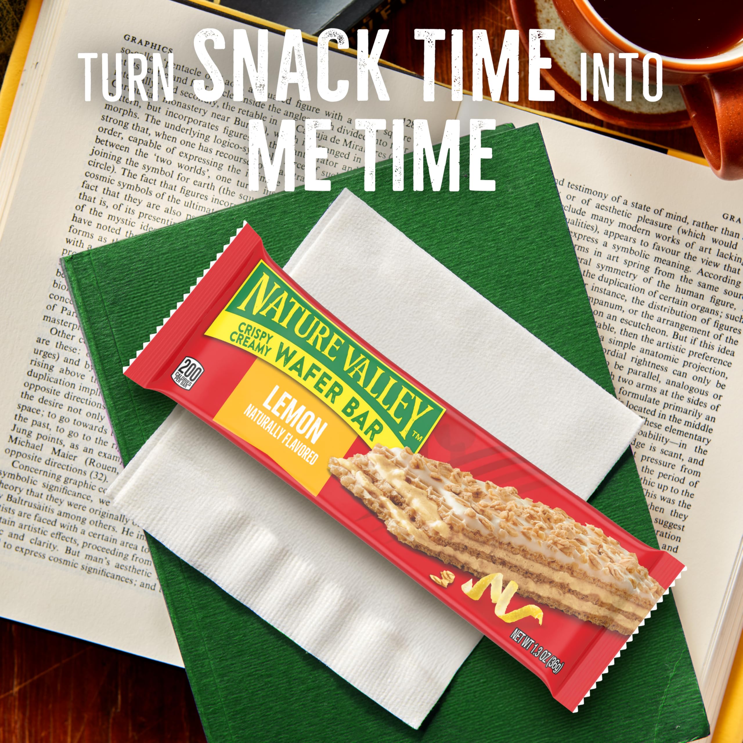 Nature Valley Crispy Creamy Wafer Bars, Blueberry, Whole Grain, 5 Bars, 6.5 oz