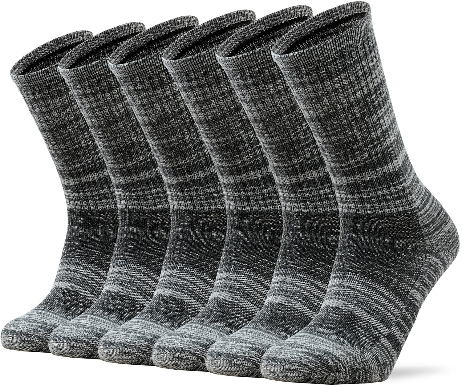 Ortis Men's Extra-Fine Merino Wool Cushioned Crew Socks with Light Weight Moisture Control Comfy for Men Outdoor Hiking Hiker