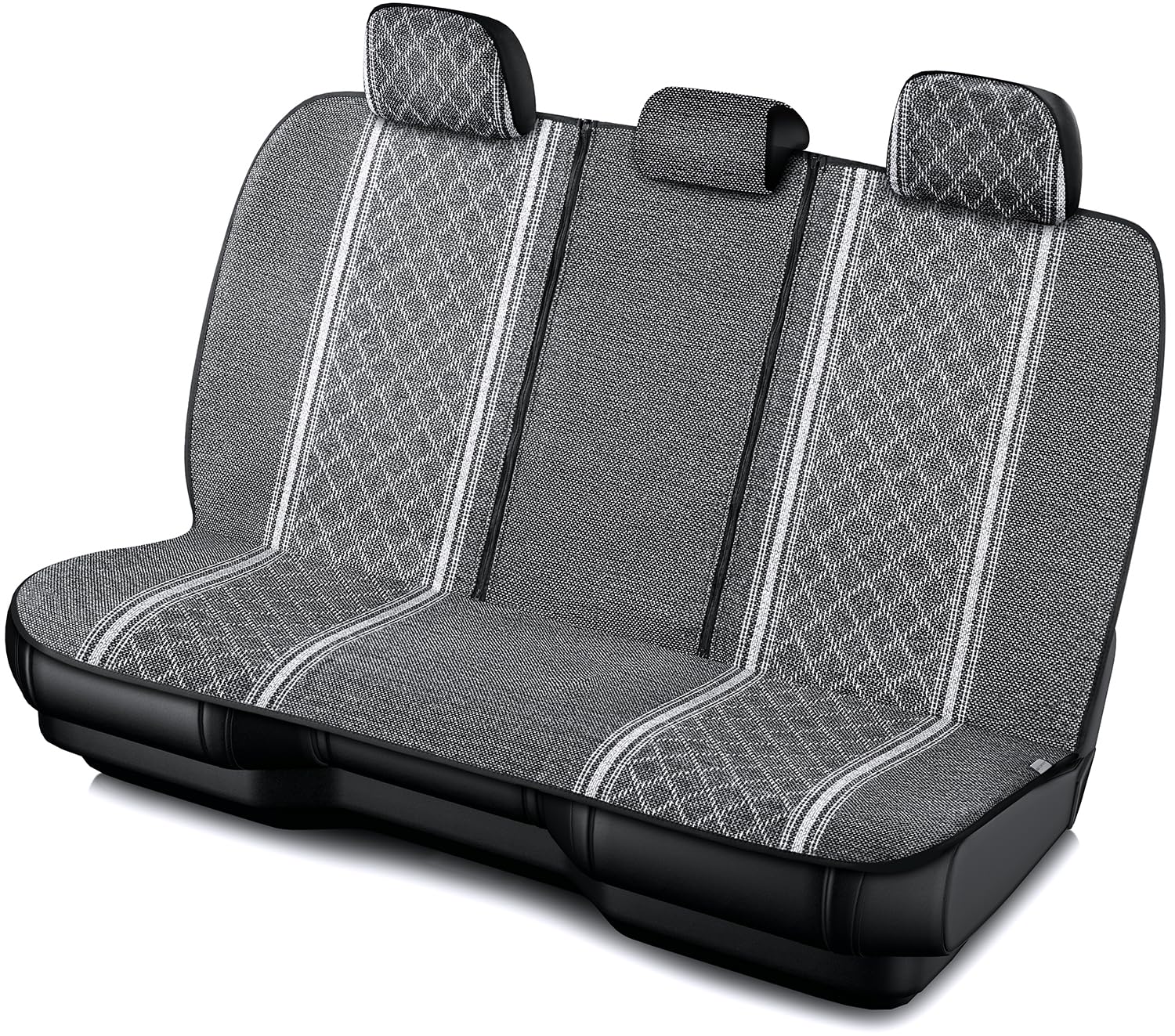 Road Comforts Baja Blanket Seat Covers Gray Diamond Bucket Seat Covers Low Back Full Set - Jacquard Fabric, Airbag Compatible, Universal Fits for Most Cars, Truck, SUV, Vans