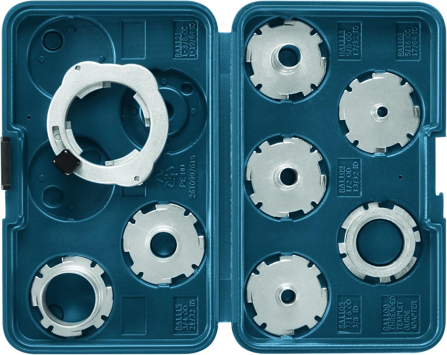 BOSCH 8-Piece Router Template Guide Set RA1128
