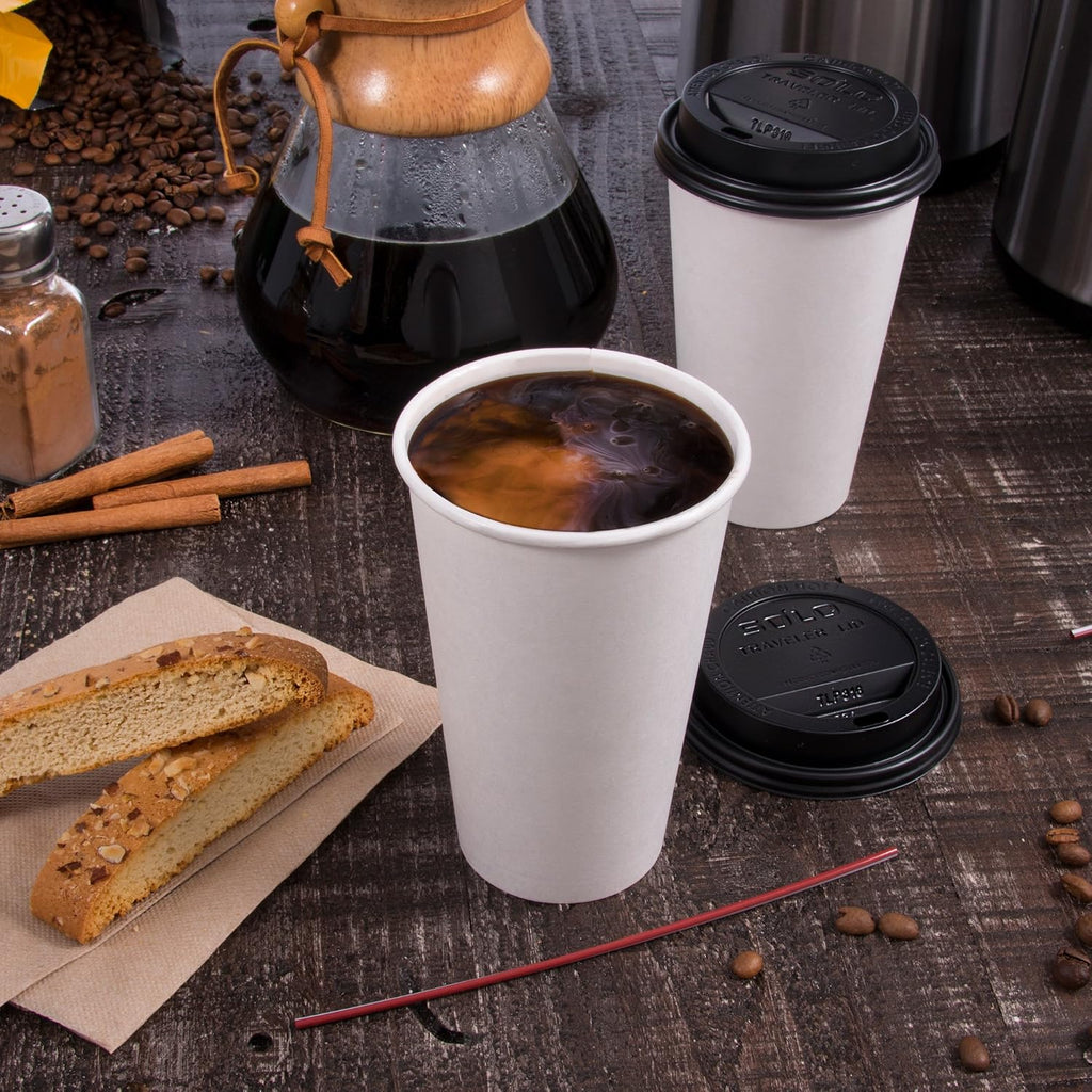 Solo 378W-2050 8 oz White SSP Paper Hot Cup (Case of 1000)
