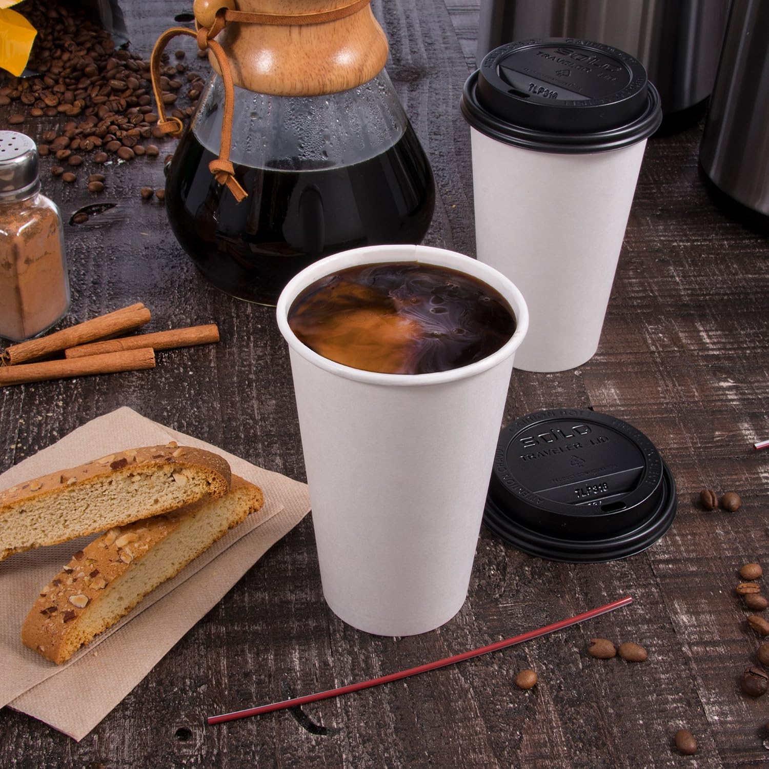 Solo 378W-2050 8 oz White SSP Paper Hot Cup (Case of 1000)