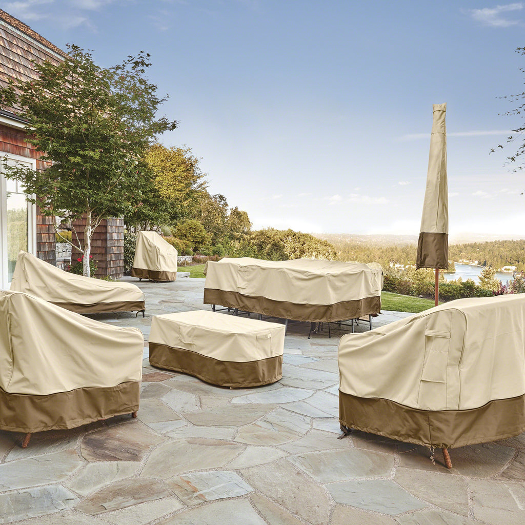 Classic Accessories Veranda Water-Resistant 58 Inch Deep Seated Patio Sofa/Loveseat Cover, Patio Furniture Covers