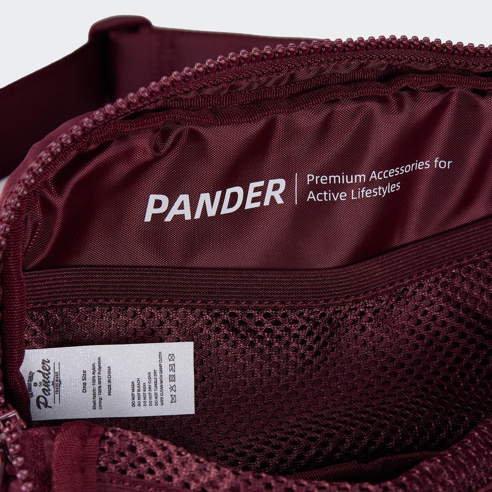 Pander Two Way Zipper Fanny Pack Nylon Everywhere Belt Bag for Women, Water Repellent Waist Packs, Crossbody Bags with Adjustable Strap (Black).