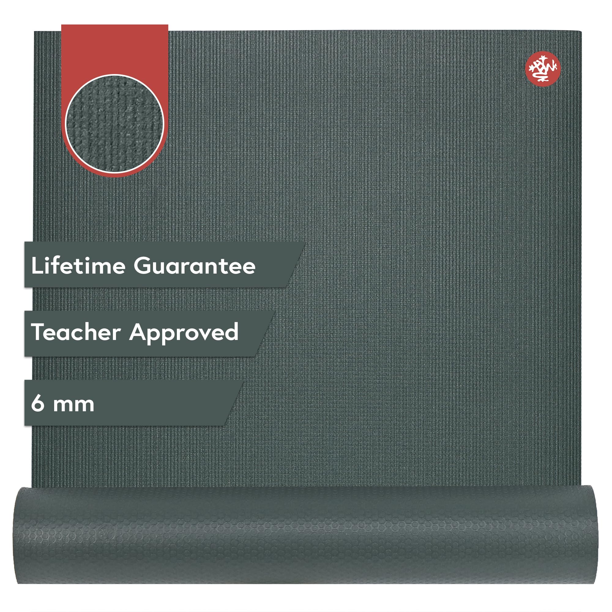 Manduka PRO Yoga Mat - 6mm | Lifetime Durability | Hygienic Construction | Premium Studio Quality | Teacher Approved