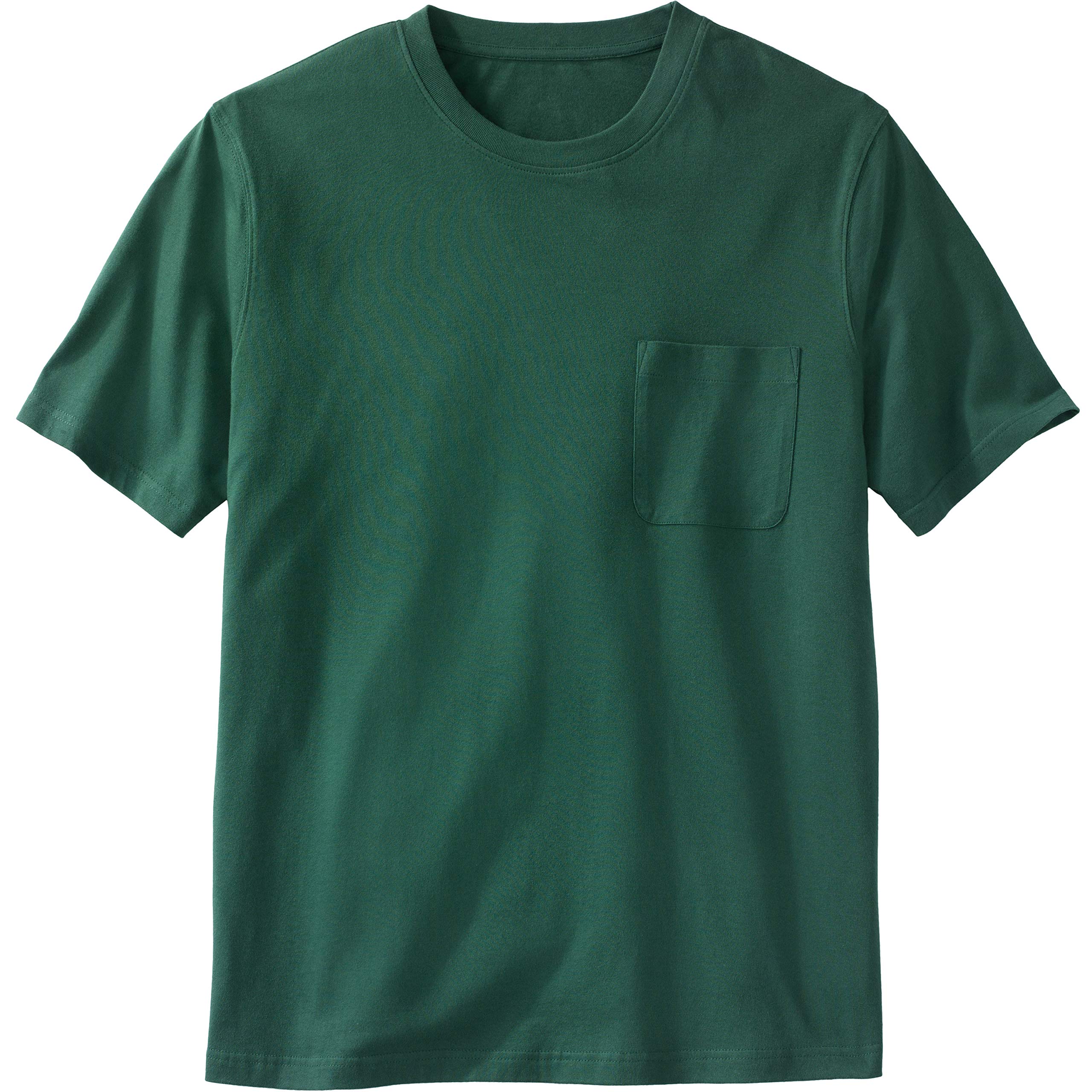 KingSize Men's Big & Tall Shrink-Less Lightweight Pocket Crewneck T-Shirt