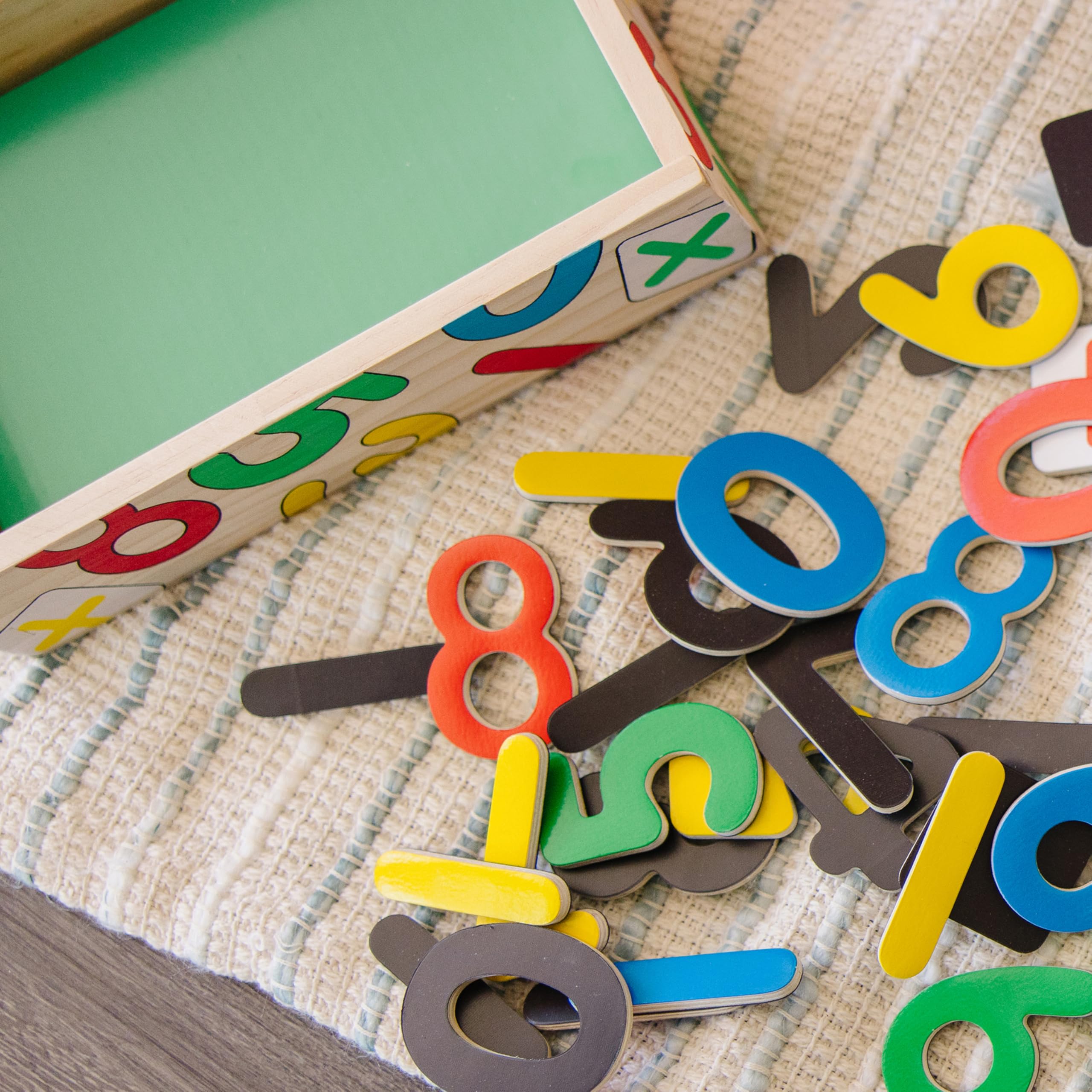 Melissa & Doug 52 Wooden Alphabet Magnets in a Box - Uppercase and Lowercase Letters