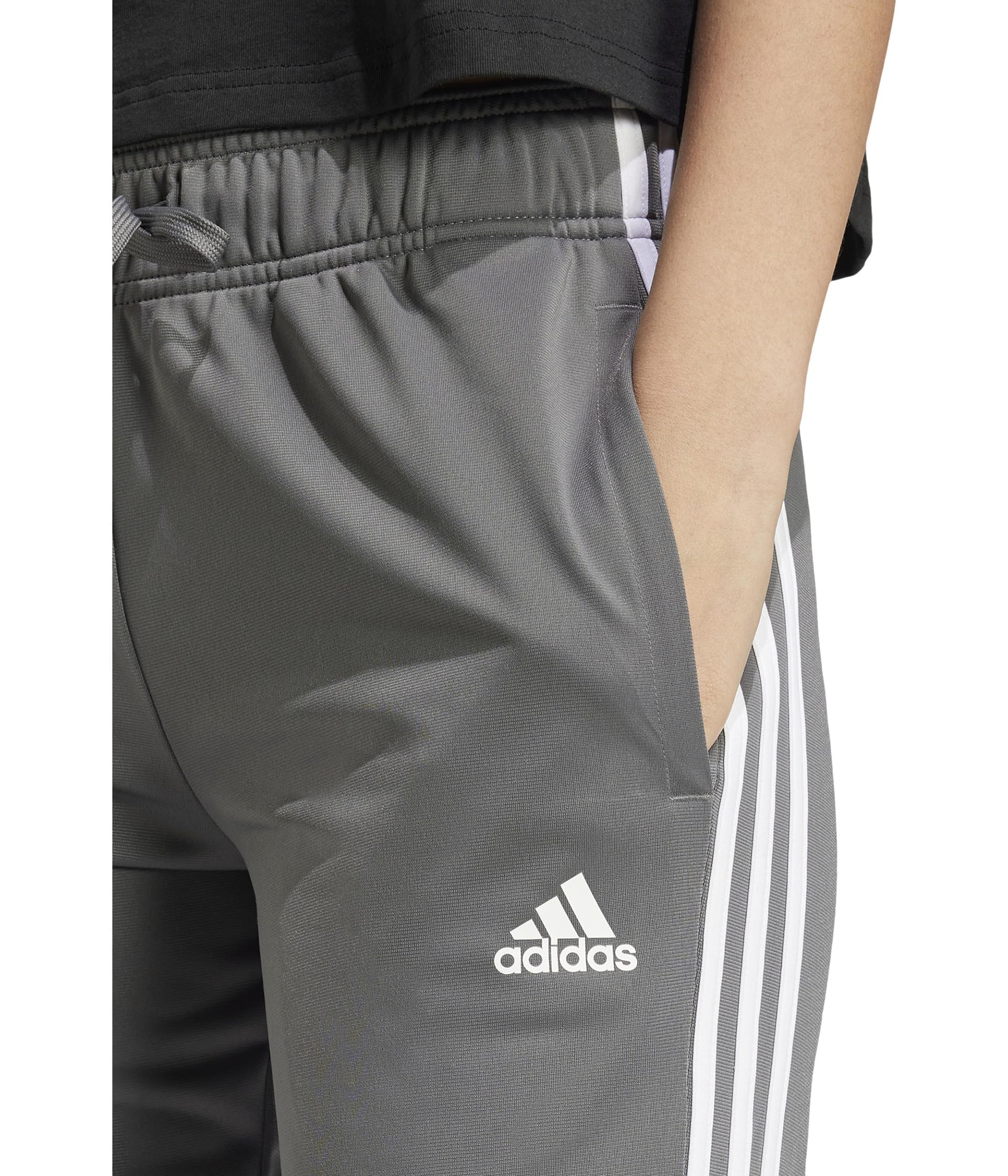 Adidas Womens Essentials Fleece Tapered Cuff Pants