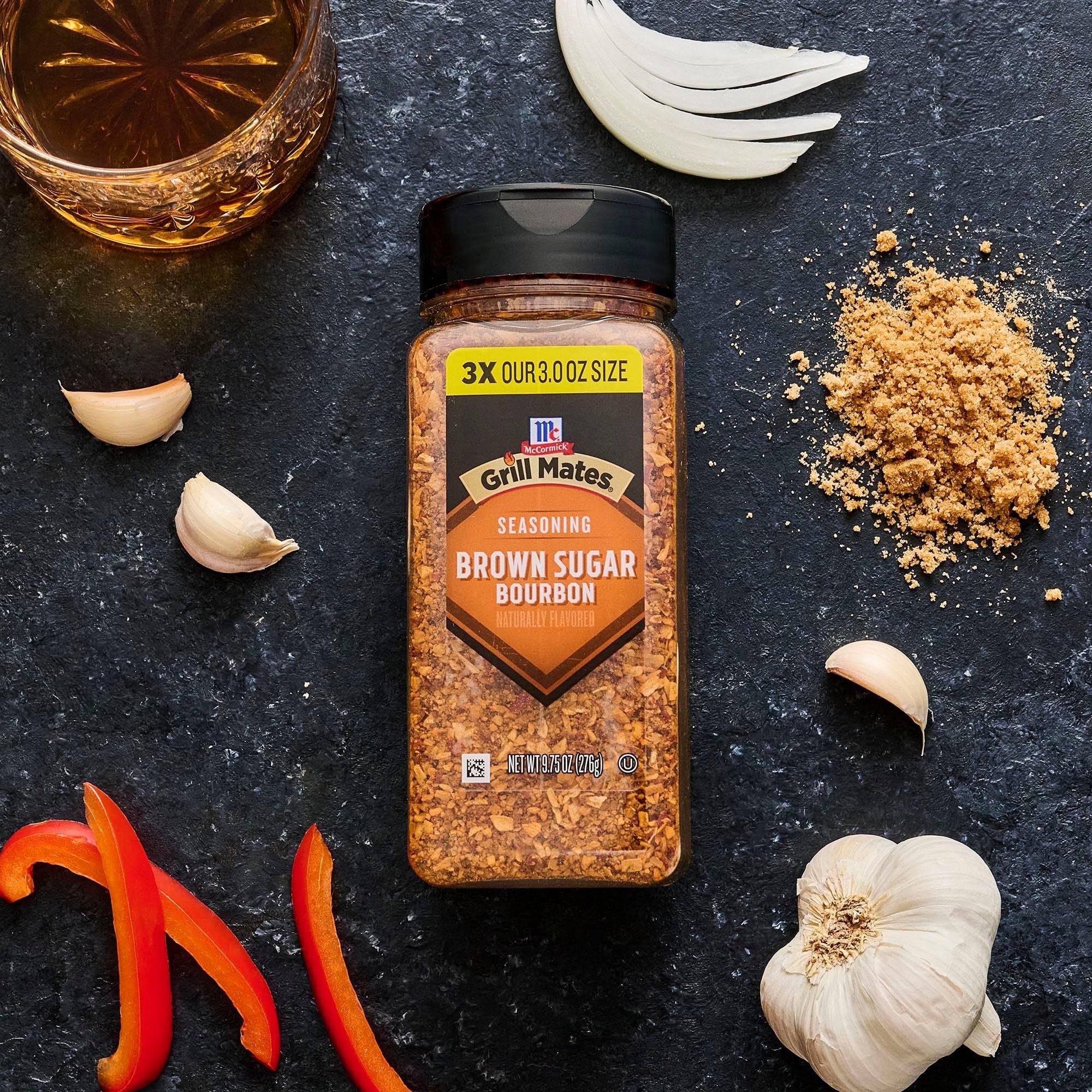 McCormick Grill Mates Brown Sugar Bourbon Seasoning, 3 oz