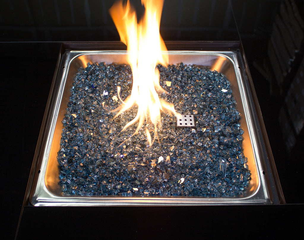 Hiland RGLASS-2-AMB Fire Glass, 20 lb, Amber