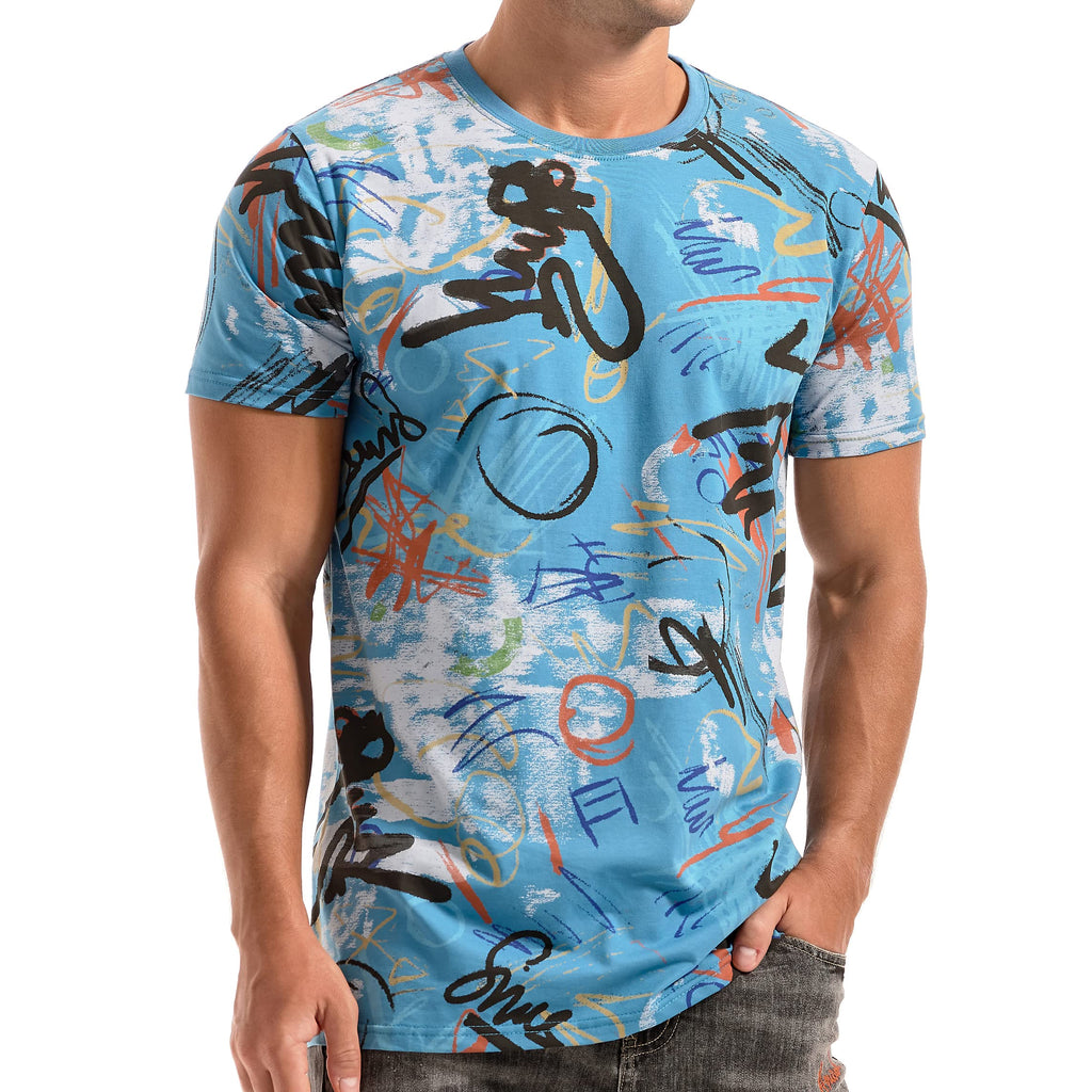 YININF Mens Hipster Hip Hop Short Sleeve Print T-Shirt Shirts Men