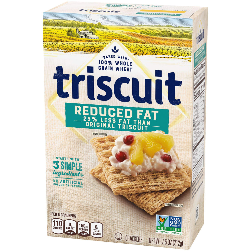 Triscuit Reduced Fat Whole Grain Wheat Crackers, 7.5 oz