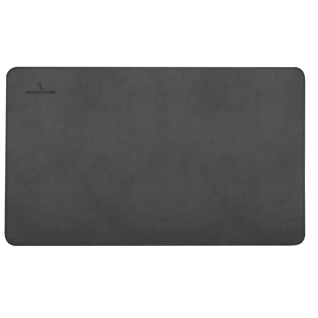 Gallaway Leather Desk Mat,Desk Writing Pad - Office Desk Pad, Medium 24" x 14" Black, Desk Mats on Top of Desks, Gift Ready Elegant Computer Desk Mat Desk Cover Desk Pad Protector PU Leather