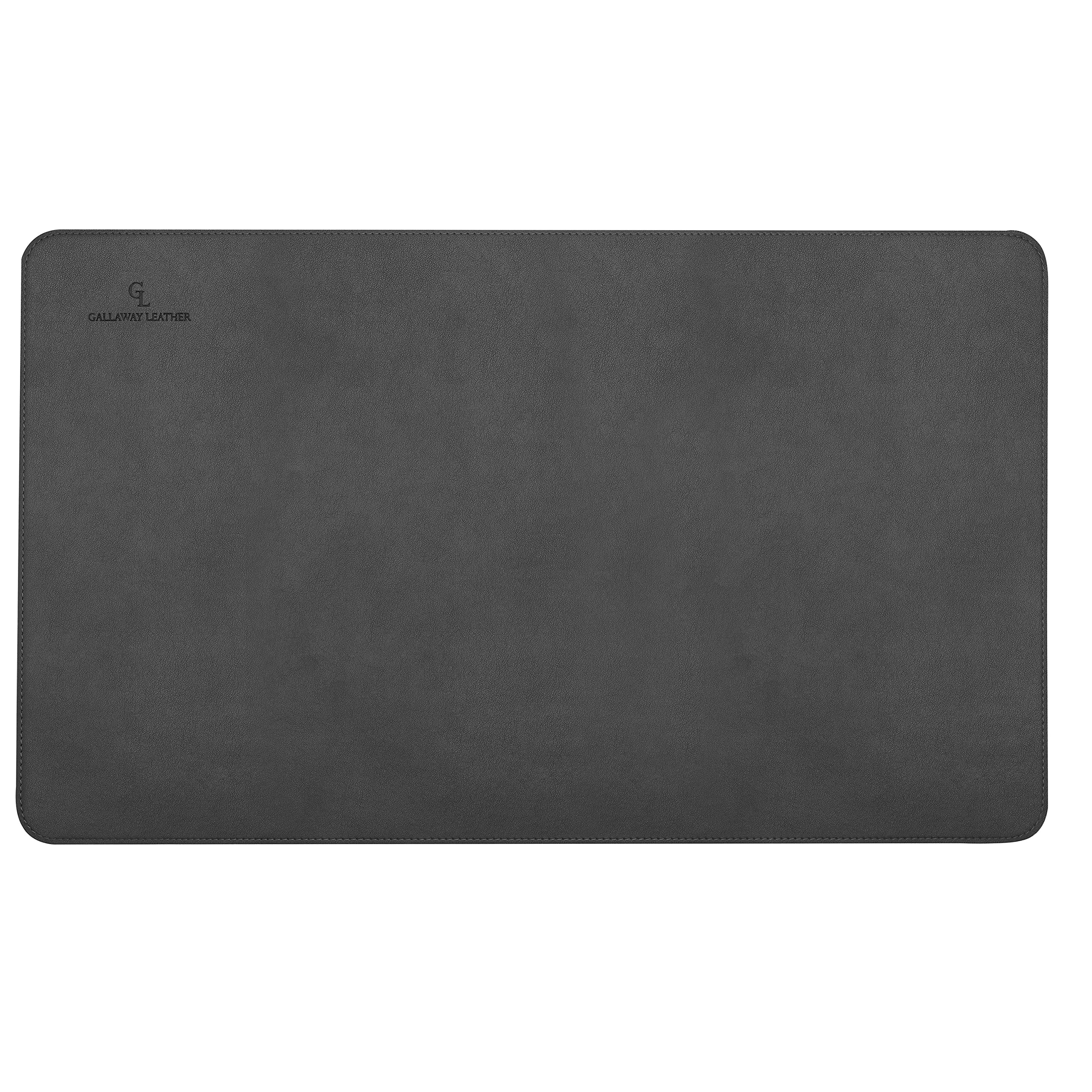 Gallaway Leather Desk Mat,Desk Writing Pad - Office Desk Pad, Medium 24" x 14" Black, Desk Mats on Top of Desks, Gift Ready Elegant Computer Desk Mat Desk Cover Desk Pad Protector PU Leather