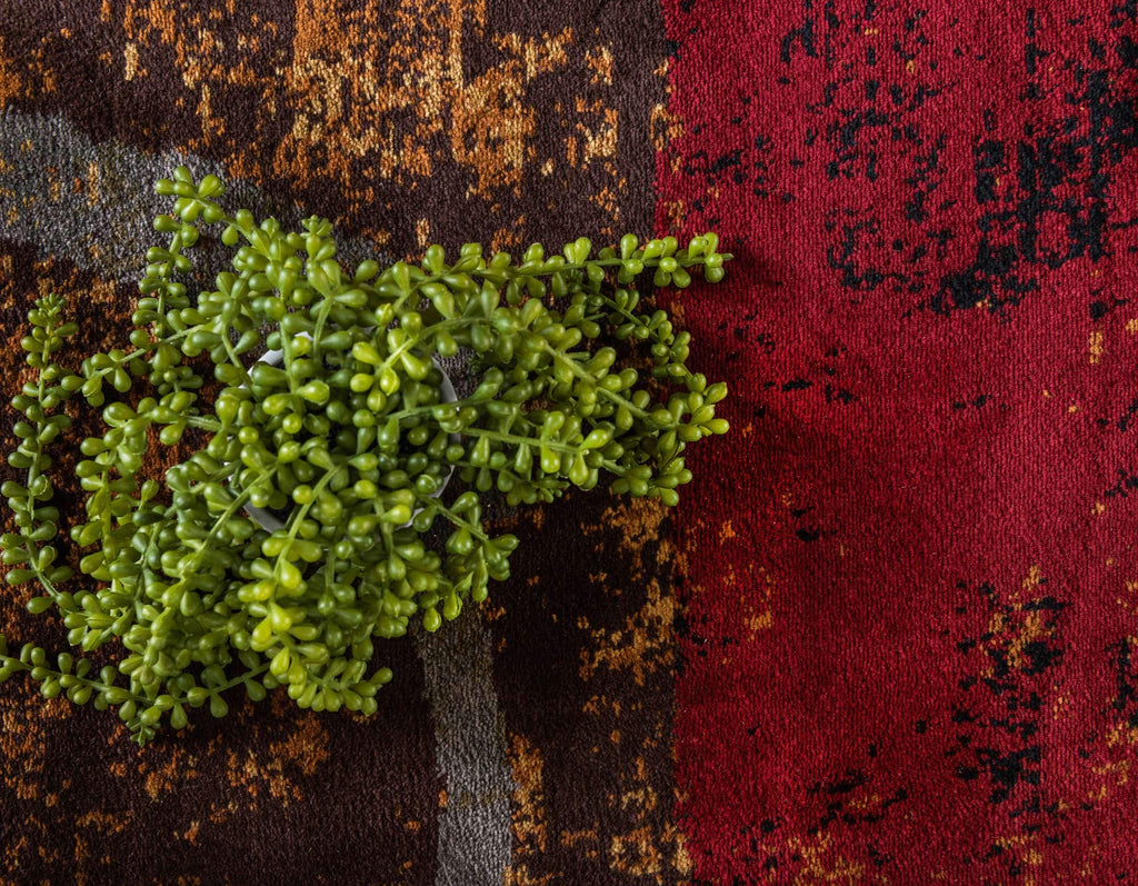 Unique Loom Barista Collection Area Rug - Kouillou (2' 2" x 3' 1" Oval, Multi/Brown)