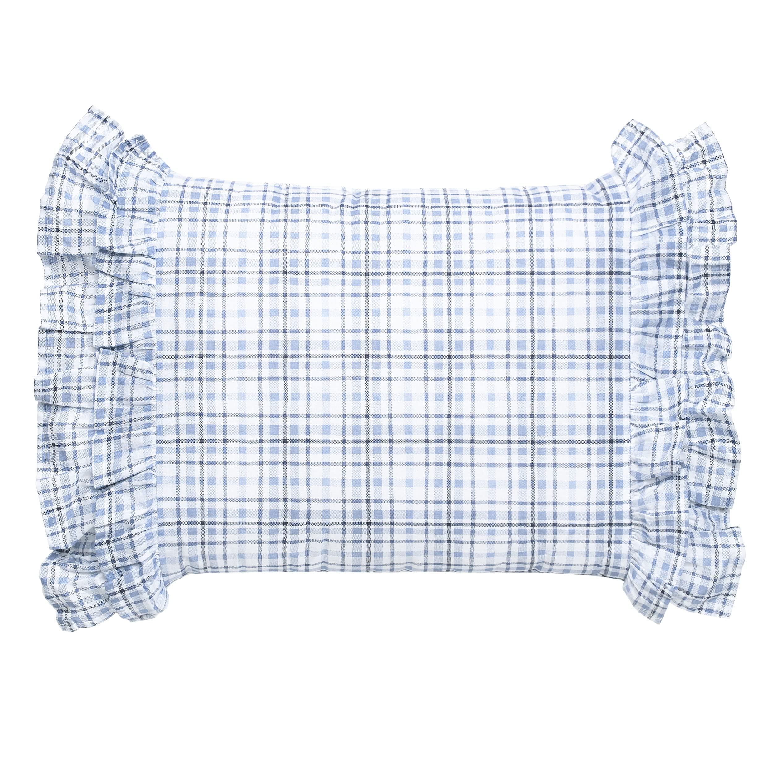Laura Ashley - Duvet Set, Super Soft & Cozy Bedding, Includes Matching Shams & Bonus Throw Pillow Covers, Coquette Room Decor (Hope Patchwork Blue, Twin)