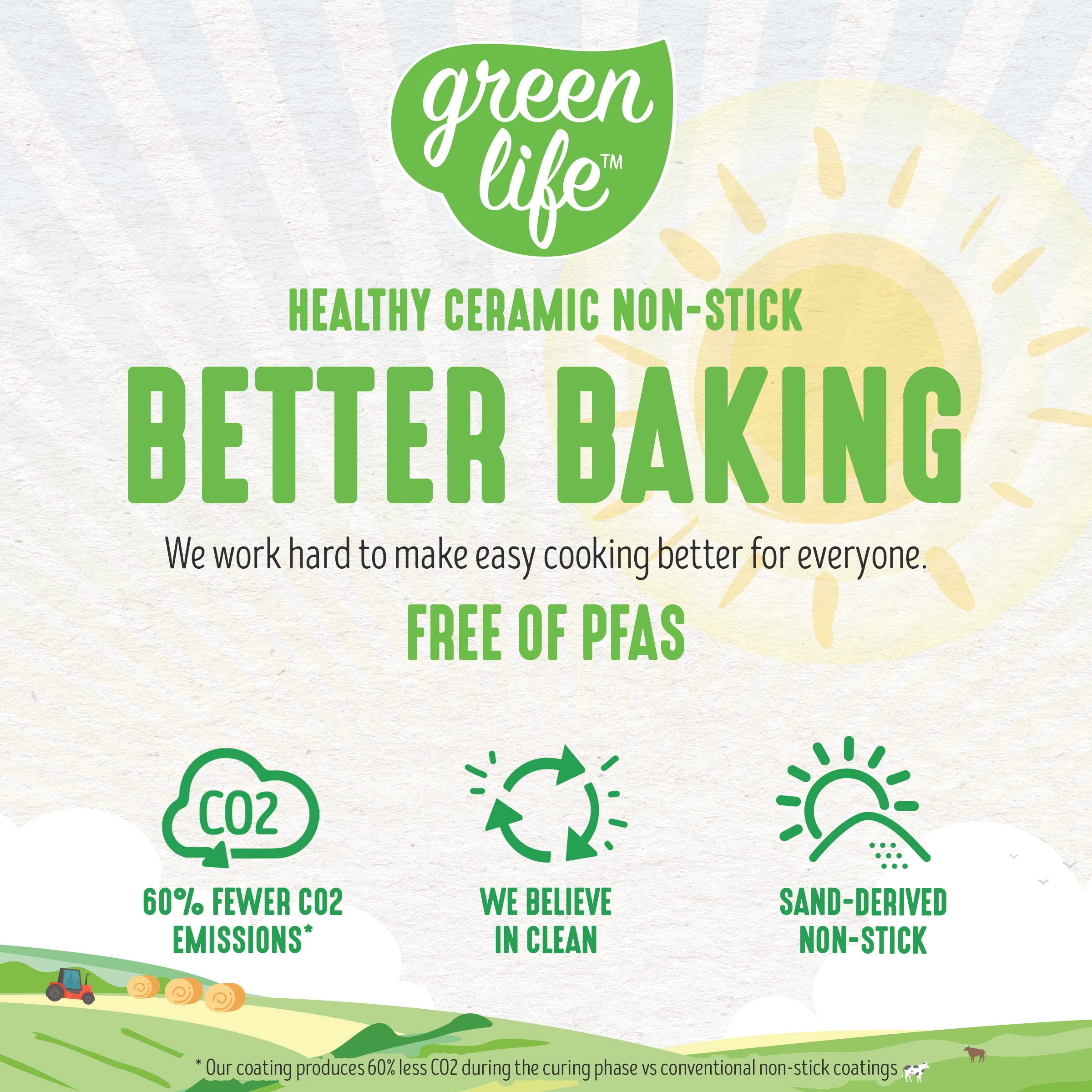 GreenLife Countertop Toaster Oven Air Fryer Stainless Steel, Healthy Ceramic Nonstick, PFAS Free, Tray & Basket, Bake, Broil, Reheat, Adjustable Temp & Time Control, Auto Shutoff, Black