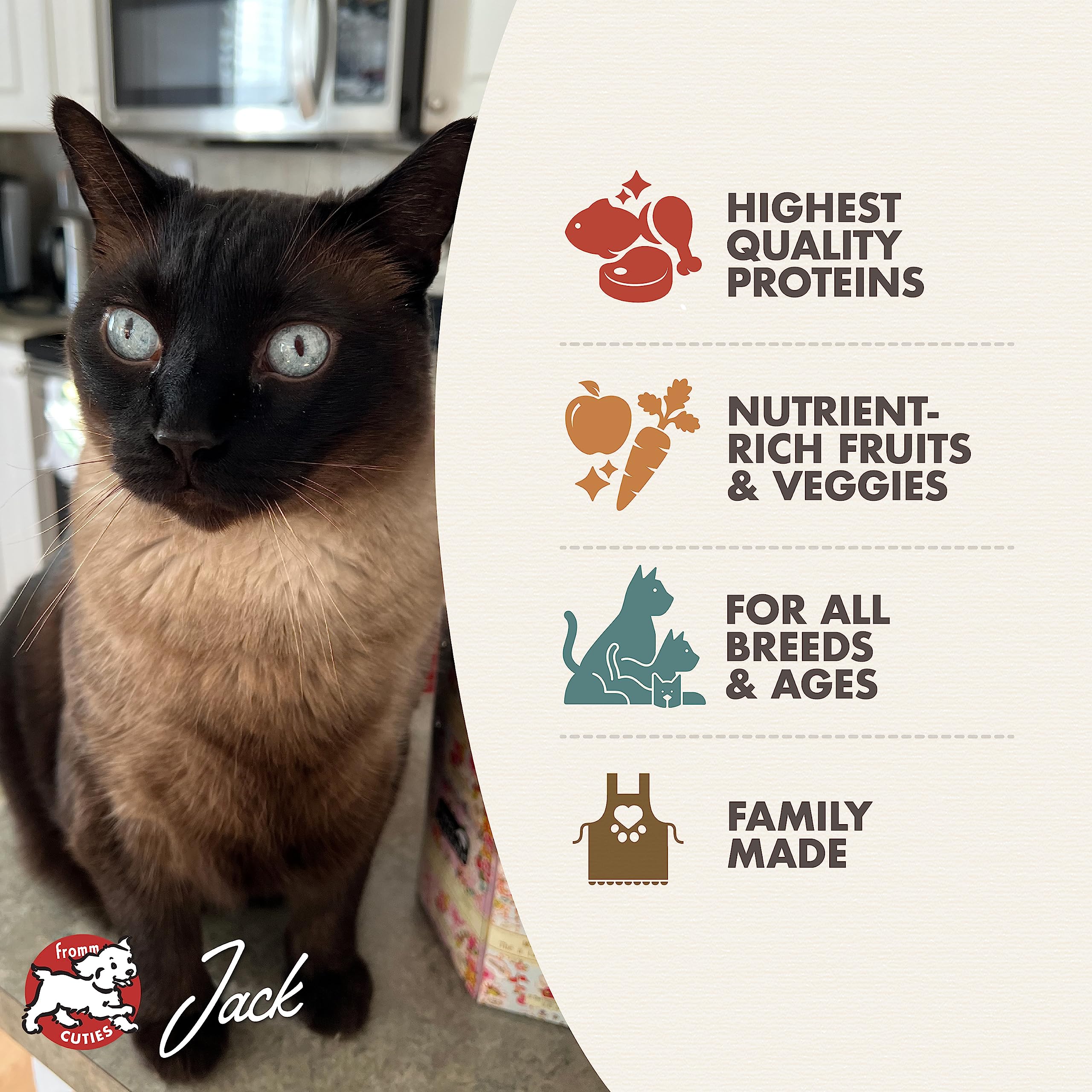 Fromm Four-Star Nutritionals Beef Livattini Veg Cat Food - Premium Dry Cat Food - Beef Recipe - 4 lb