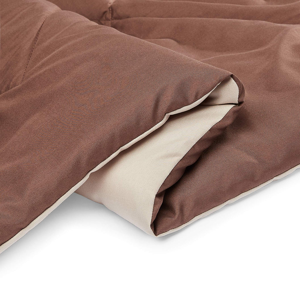 Amazon Basics Reversible Lightweight Microfiber All Season Comforter Blanket, Twin/Twin XL, Burgundy/Grey (Pack of 2)