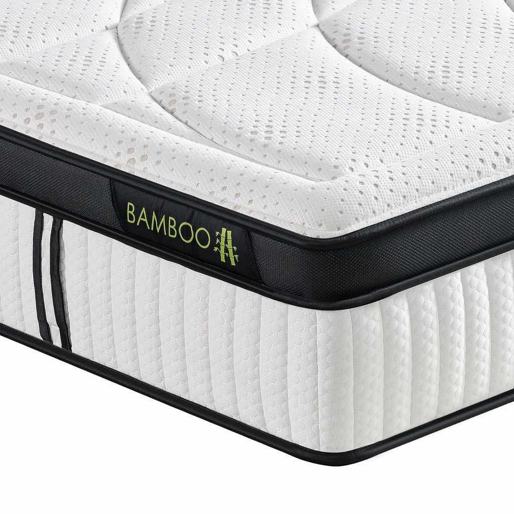 Suiforlun Full Size Mattress, 14 Inch Gel Memory Foam Hybrid Full Mattress in a Box with Pocket Springs, Euro Top Luxury 7 Premium Layers, Cooling Comfort & Pain Relief, Medium-Firm