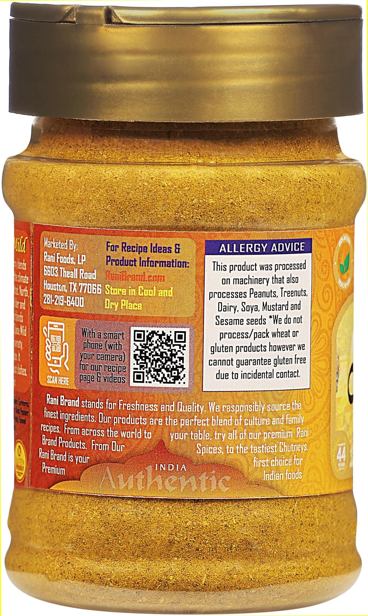 Rani Curry Powder Mild (10-Spice Authentic Indian Blend) 3oz (85g) PET Jar ~ All Natural | Salt-Free | NO Chili or Peppers | Vegan | No Colors | Gluten Friendly | NON-GMO | Kosher | Indian Origin