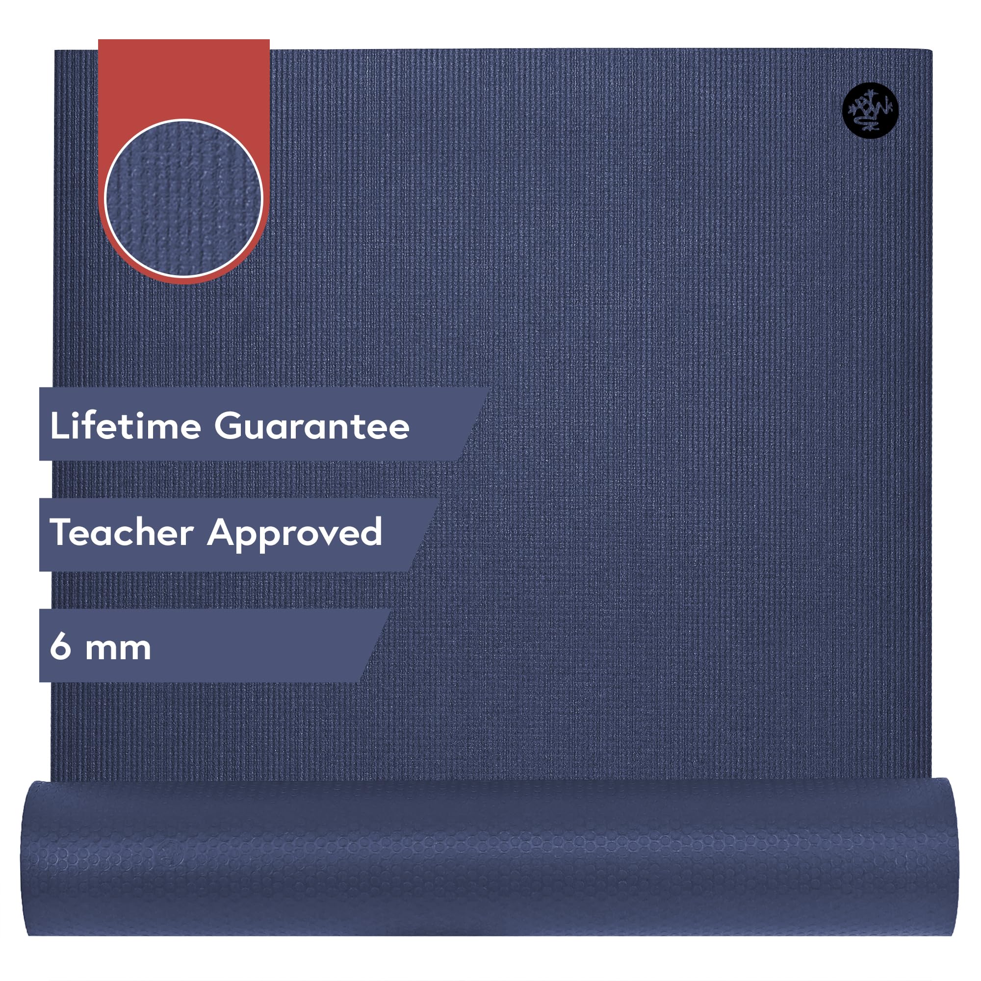 Manduka PRO Yoga Mat - 6mm | Lifetime Durability | Hygienic Construction | Premium Studio Quality | Teacher Approved