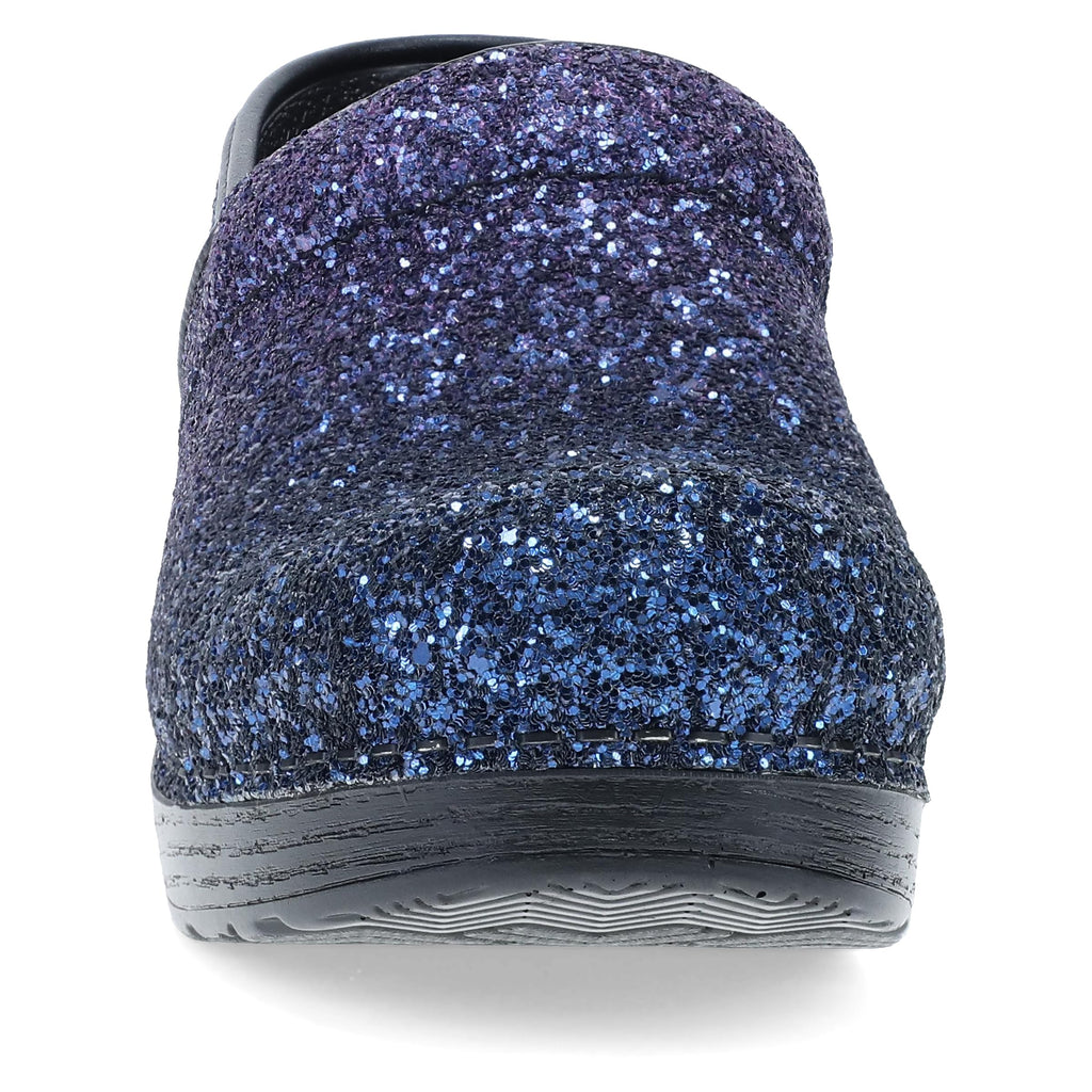Dansko Professional Glitter Slip-On Clogs for Women – Rocker Sole and Arch Support for Comfort – Shiny and Stylish Glitter Uppers