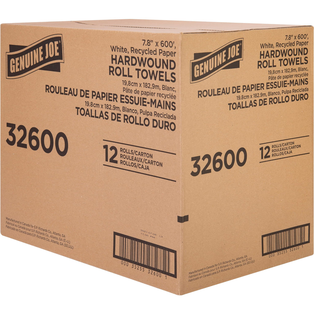 Genuine Joe GJO22600 Embossed Hardwound Roll Towels (Pack of 6)