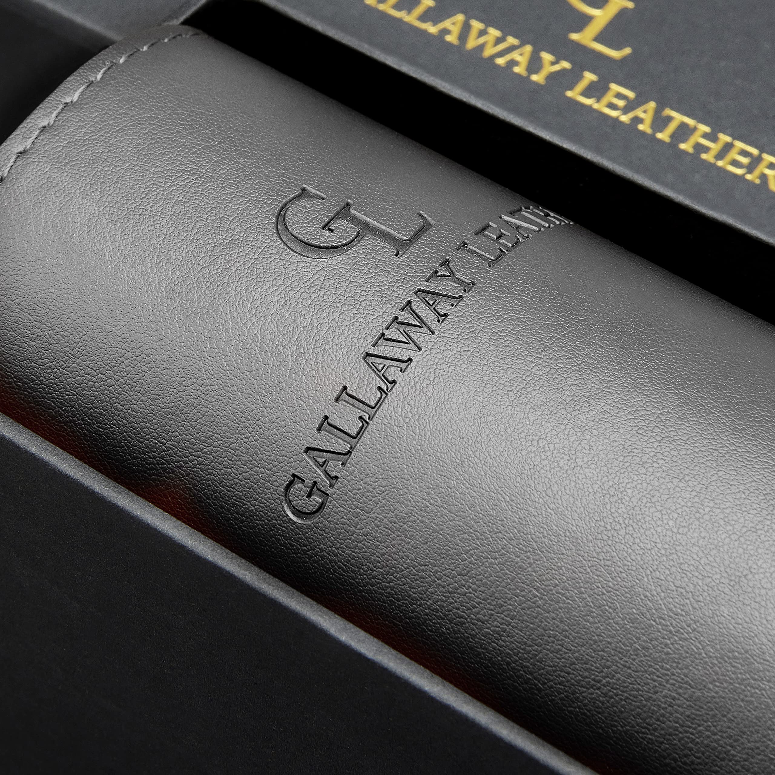Gallaway Leather Desk Mat,Desk Writing Pad - Office Desk Pad, Medium 24" x 14" Black, Desk Mats on Top of Desks, Gift Ready Elegant Computer Desk Mat Desk Cover Desk Pad Protector PU Leather