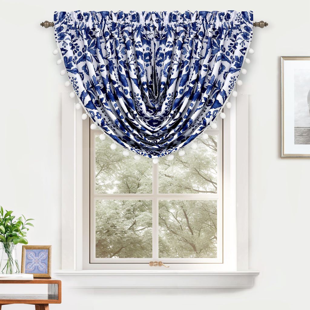 DriftAway Julia Lined Valance Double Layer Thermal Insulated Room Darkening Blackout Valances 3 Inch Rod Pocket Window Valance for Bathroom Living Room 52 Inch by 18 Inch Blush