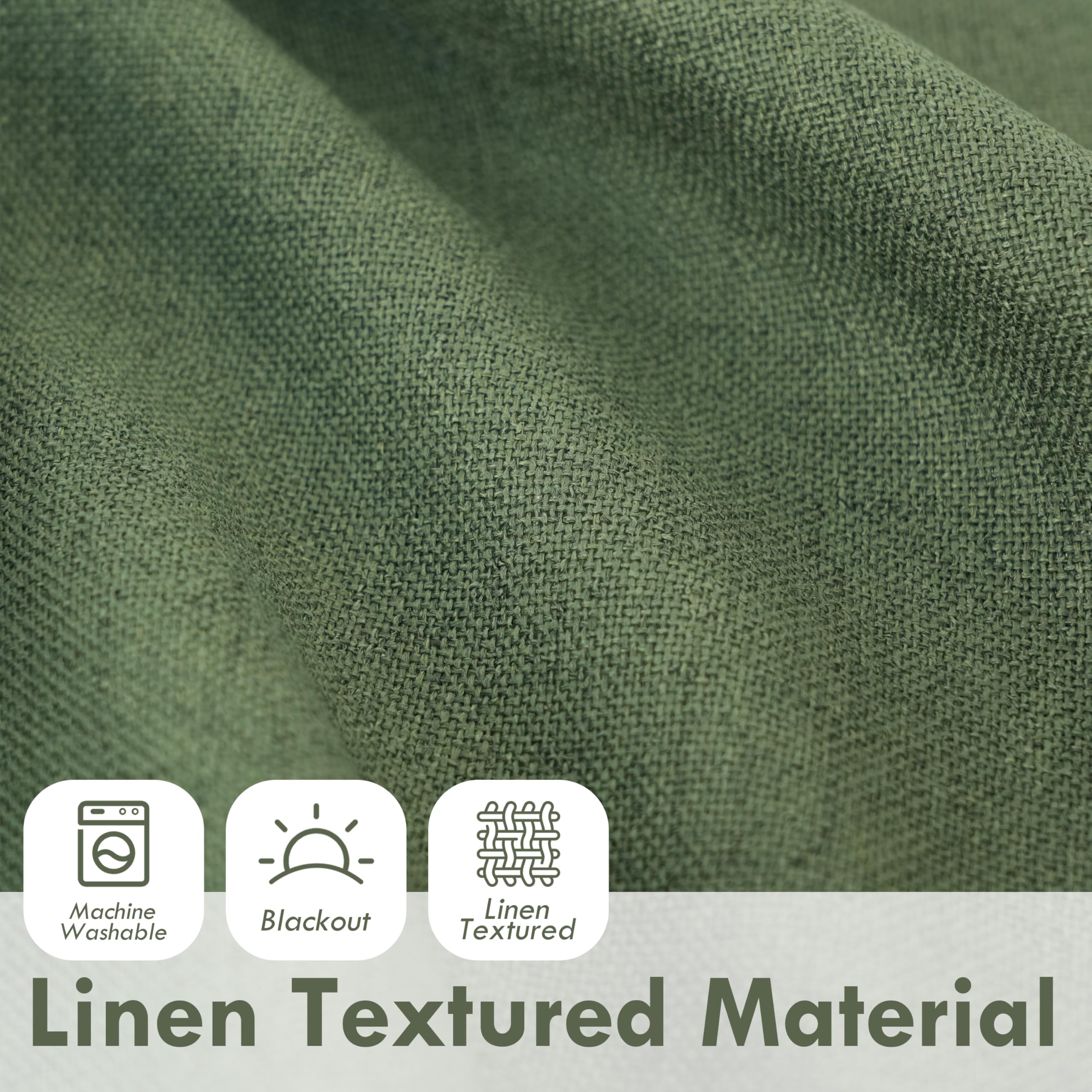 DriftAway Double Layer Linen Blackout Tie Up Curtains Thermal Insulated Fully Lined Balloon Roman Shade Bathroom Window Adjustable Rod Pocket for Small Window 25 Inch by 47 Inch Beige
