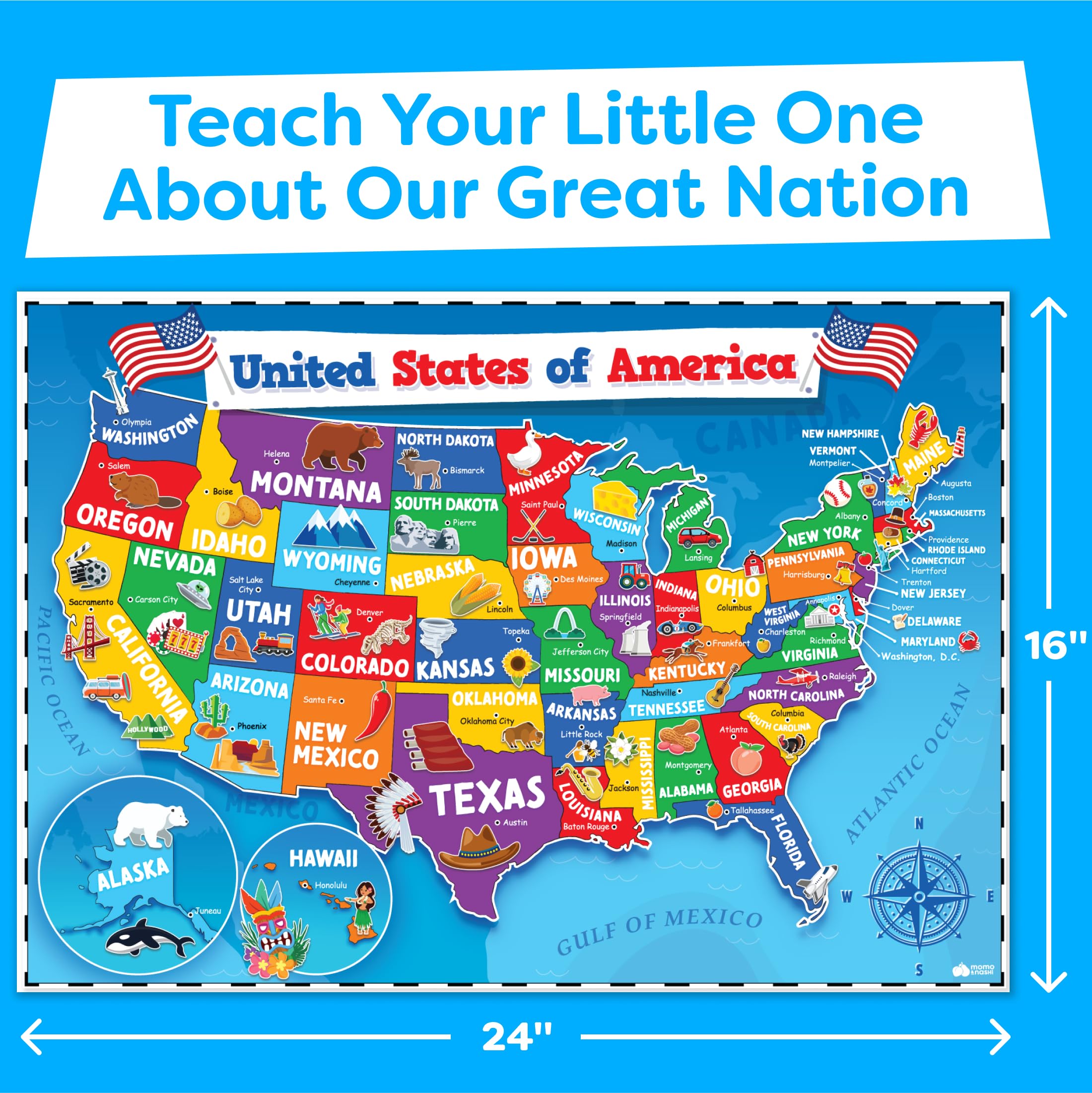 Multiplication Chart Poster & Math Posters for Elementary School - 13pc Learning Posters for Kids Ages 3-5 6-10 - 16”x11” Multiplication Table Poster, Math Classroom Decor Must Haves - Back to School