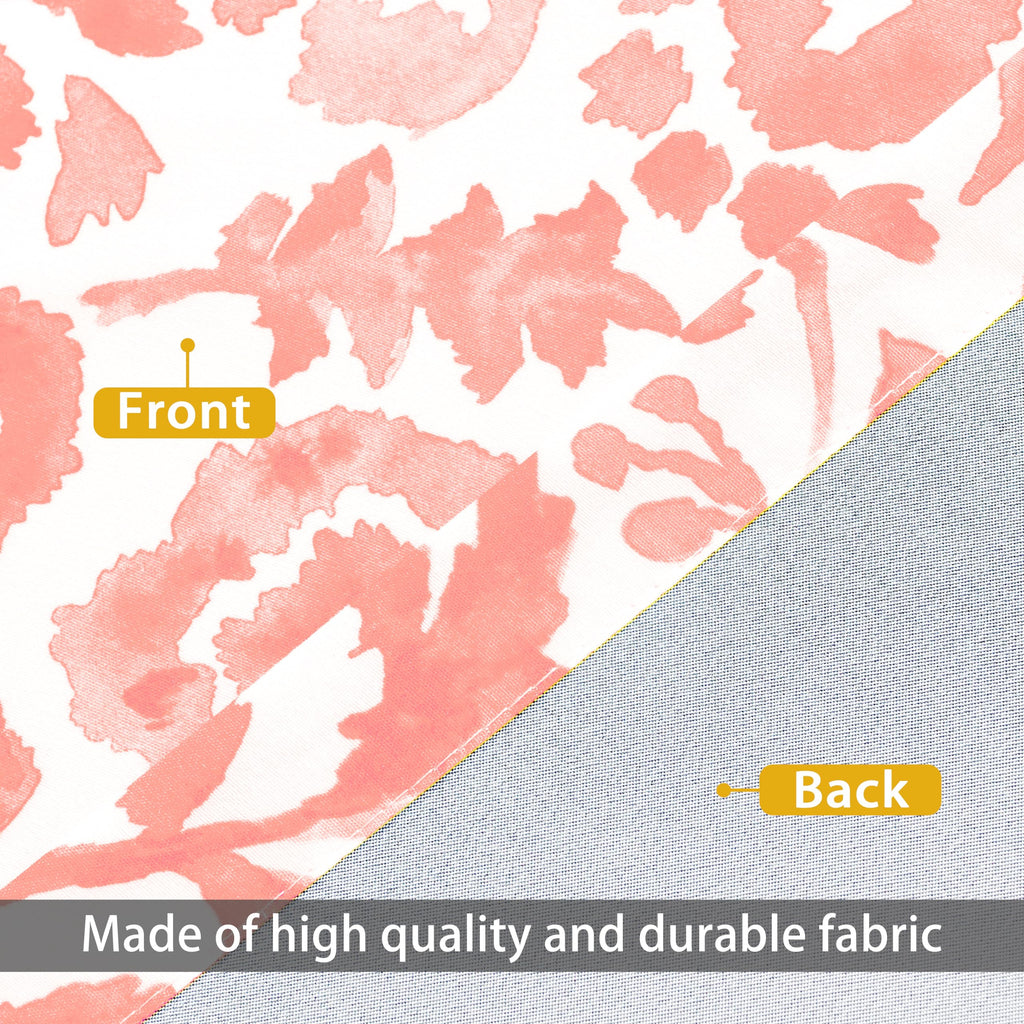 DriftAway Julia Lined Valance Double Layer Thermal Insulated Room Darkening Blackout Valances 3 Inch Rod Pocket Window Valance for Bathroom Living Room 52 Inch by 18 Inch Blush