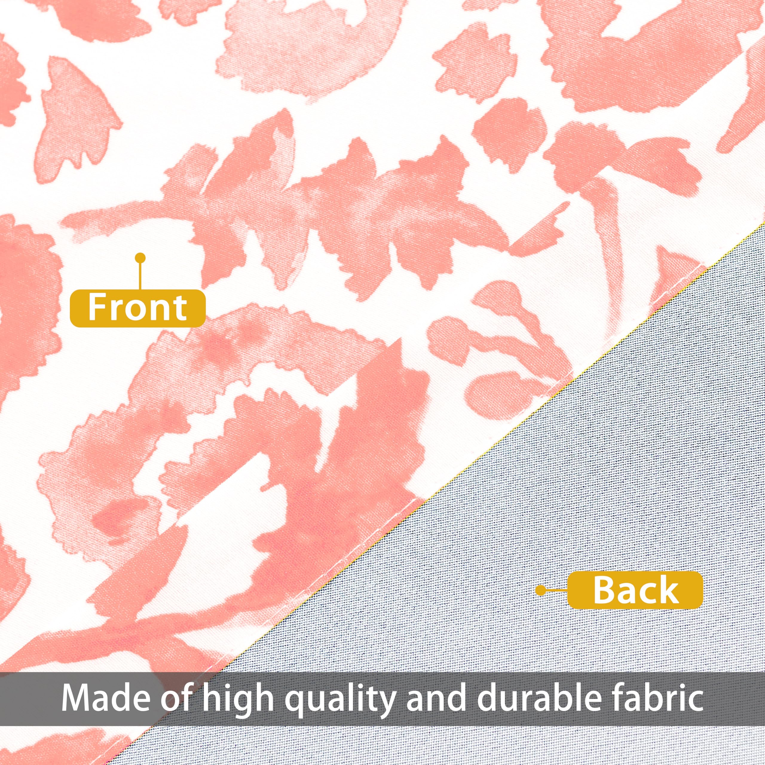 DriftAway Julia Lined Valance Double Layer Thermal Insulated Room Darkening Blackout Valances 3 Inch Rod Pocket Window Valance for Bathroom Living Room 52 Inch by 18 Inch Blush