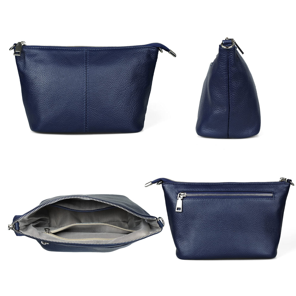 befen Genuine Leather Wristlet Clutch Wallet Purses Small Crossbody Bags for Women with RFID Blocking Card Slots