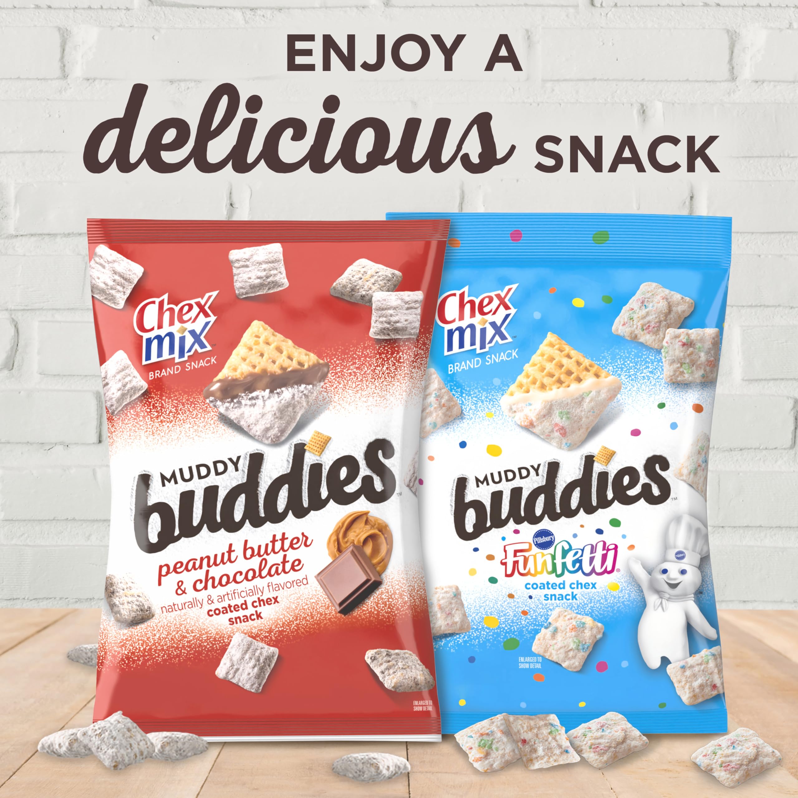 Chex Mix Muddy Buddies, OREO Cookies and Cream Snack Mix, 9 oz