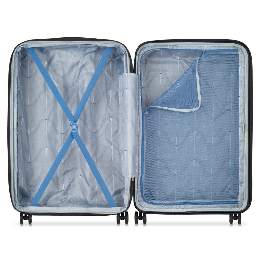 DELSEY PARIS Cruise 3.0 Hardside Expandable Luggage with Spinner Wheels, Black, Carry on 20 Inch