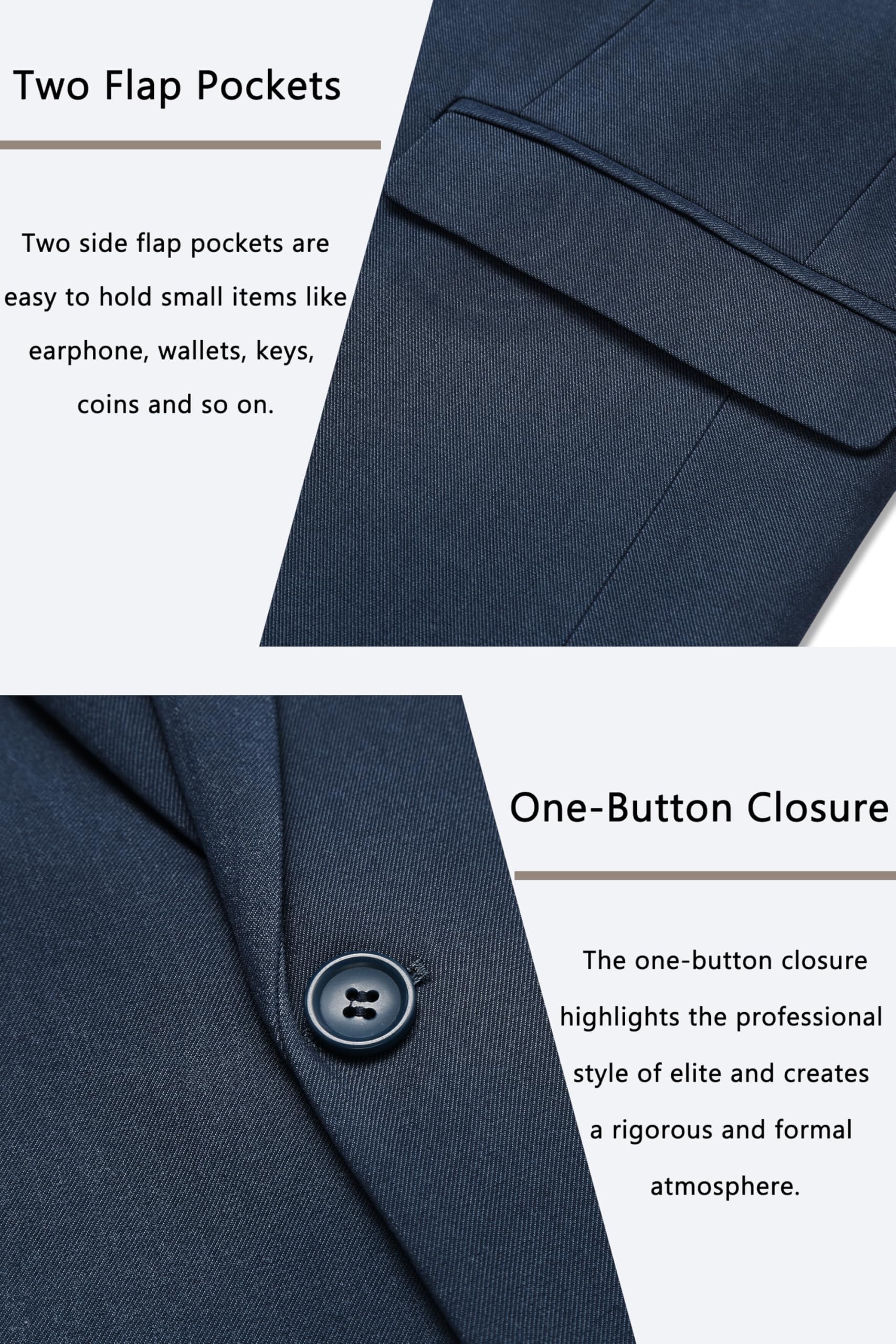 COOFANDY Men's Casual Blazer One Button Sport Coat Slim Fit Lightweight Suit Blazer Jacket