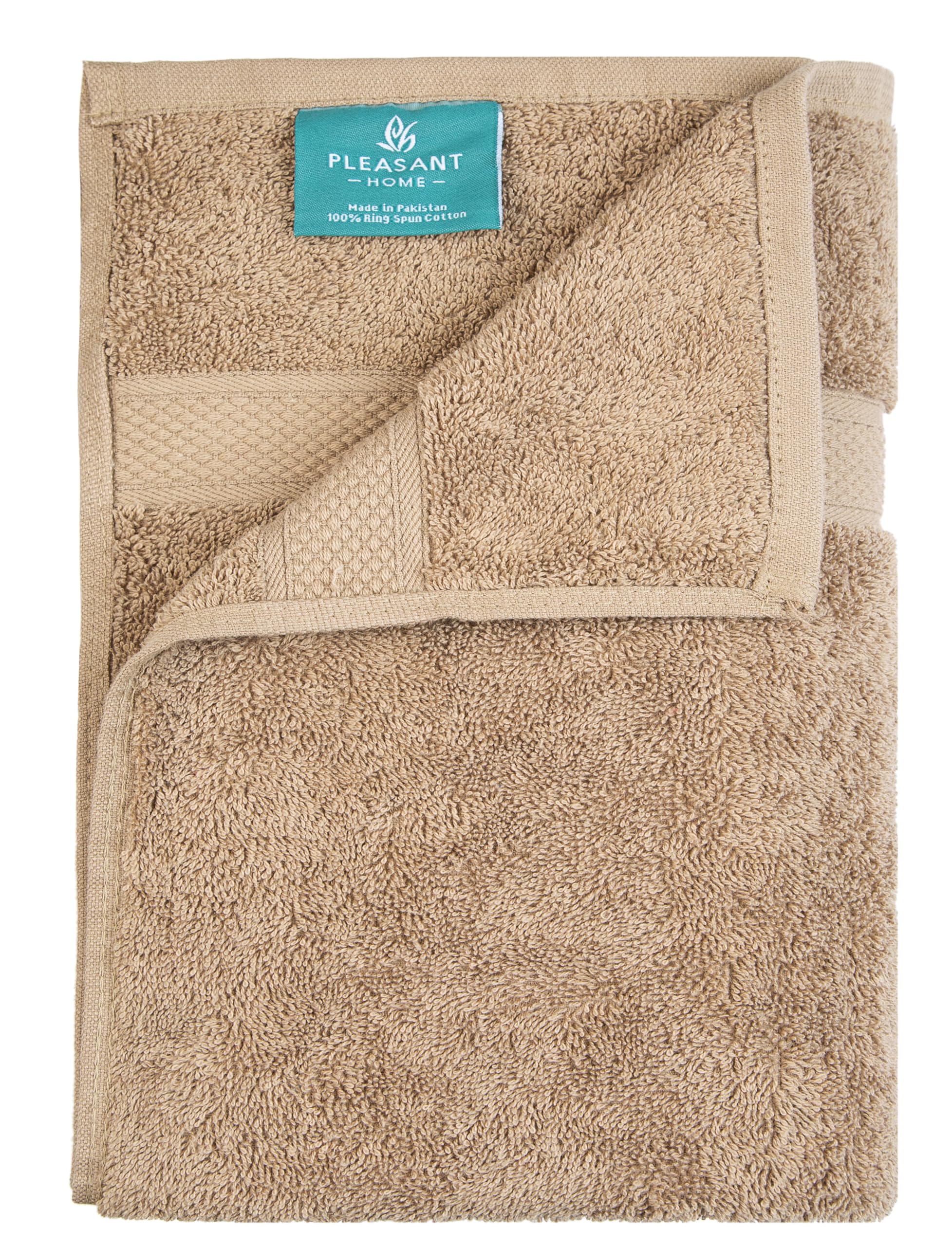 Pleasant Home Bath Towels Set of 6 (24” x 50”) 100% Cotton, 515 GSM | Lightweight, Soft & Highly Absorbent Luxury Towels for Bathroom | for Gym, Pool & Spa | 6 Pack, Gray