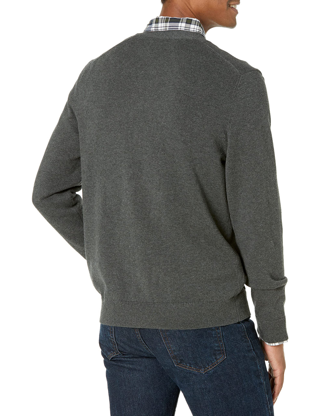 Amazon Essentials Men's V-Neck Cotton Cardigan Sweater
