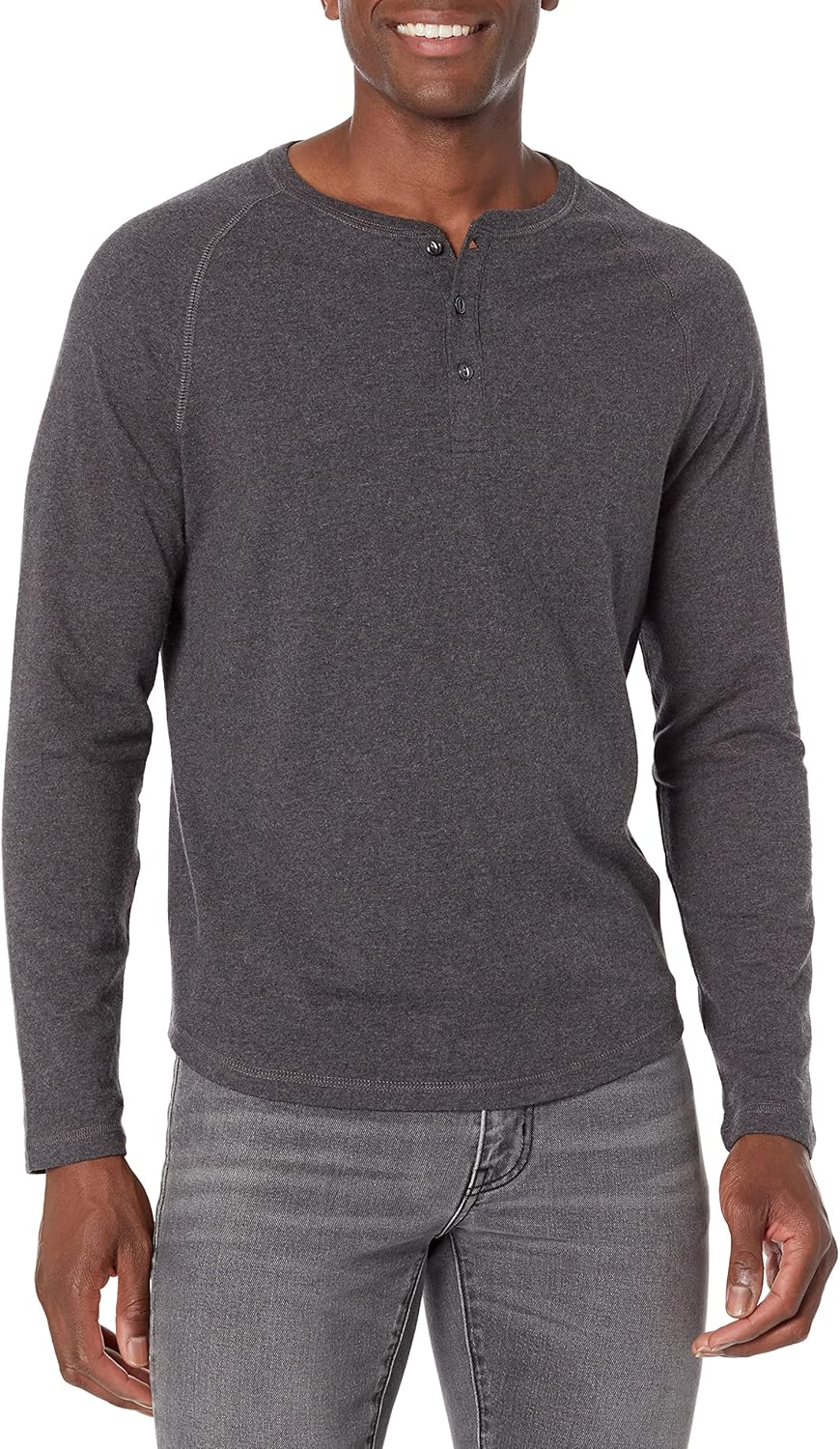 Amazon Essentials Men's Long-Sleeve Henley Shirt