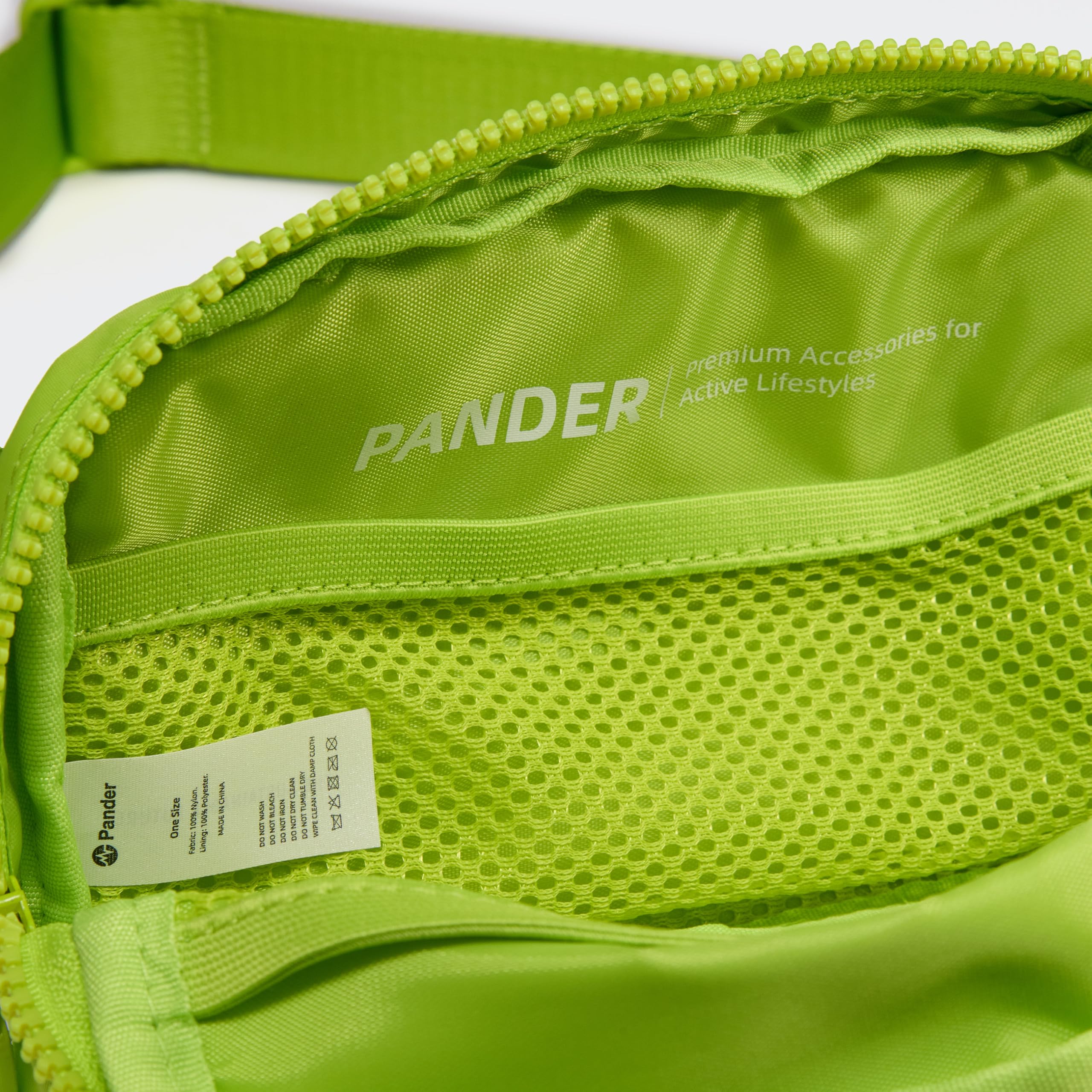 Pander Two Way Zipper Fanny Pack Nylon Everywhere Belt Bag for Women, Water Repellent Waist Packs, Crossbody Bags with Adjustable Strap (Black).